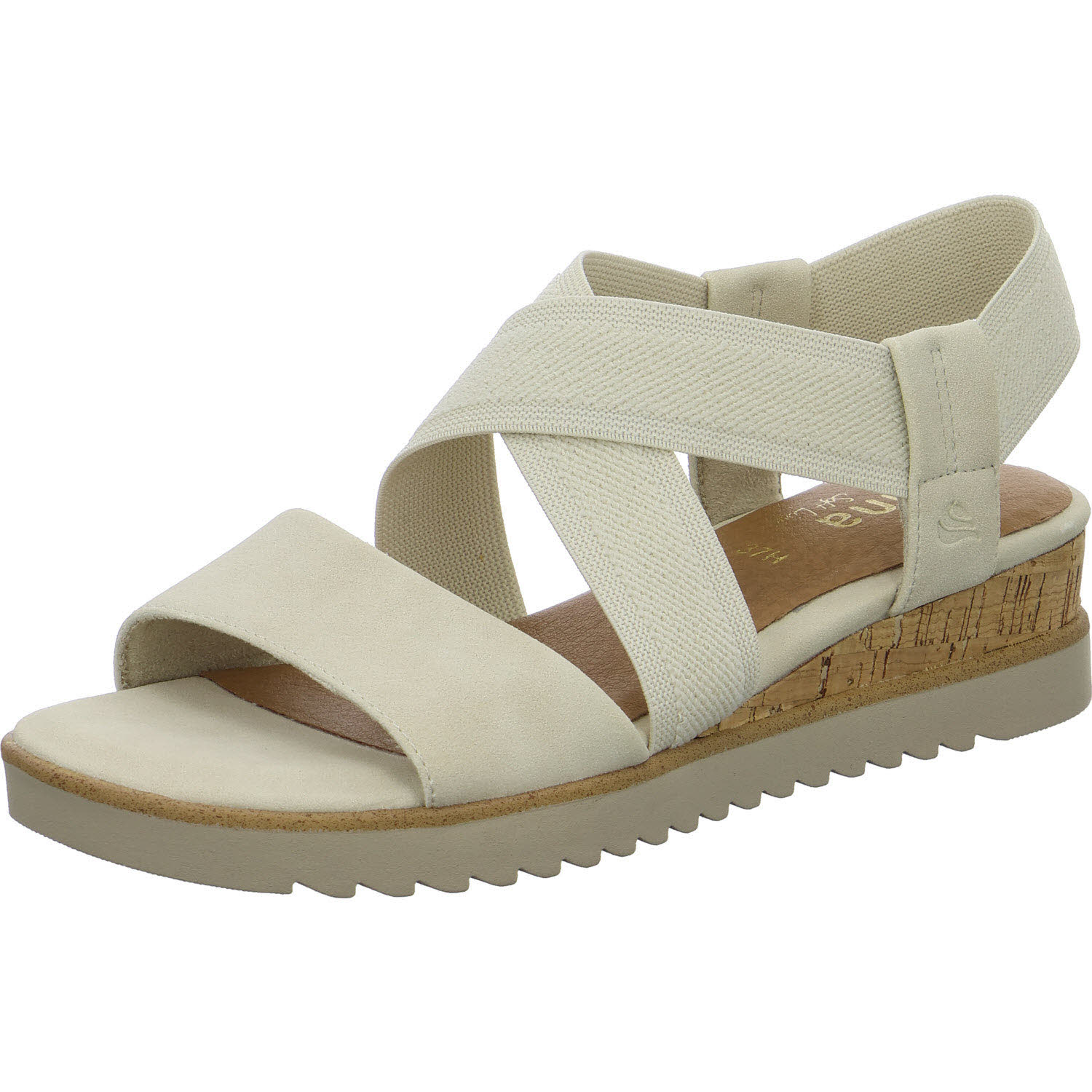 Jana Damen Sandalen 8-28764-46/400 8-28764-46 beige H (weit)