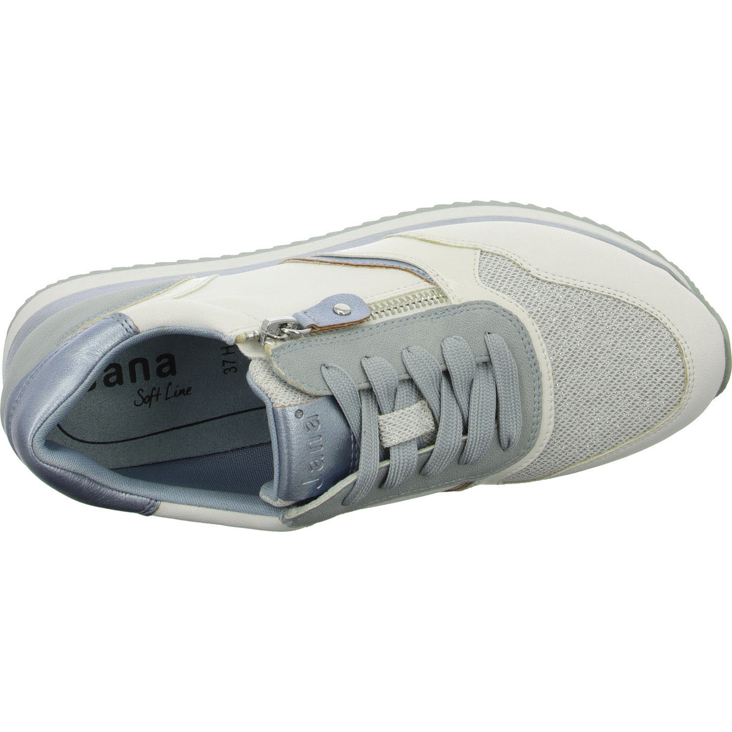 Jana Damen Schnürschuhe 8-23774-43/833 8-23774-43 sky H (weit)