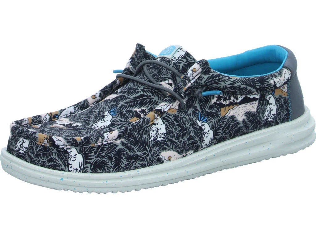 Element 1 von 8 (Bild) – heydude Herren Slipper HD40702-0HI Wally H2O Tropical Black Tropical weit