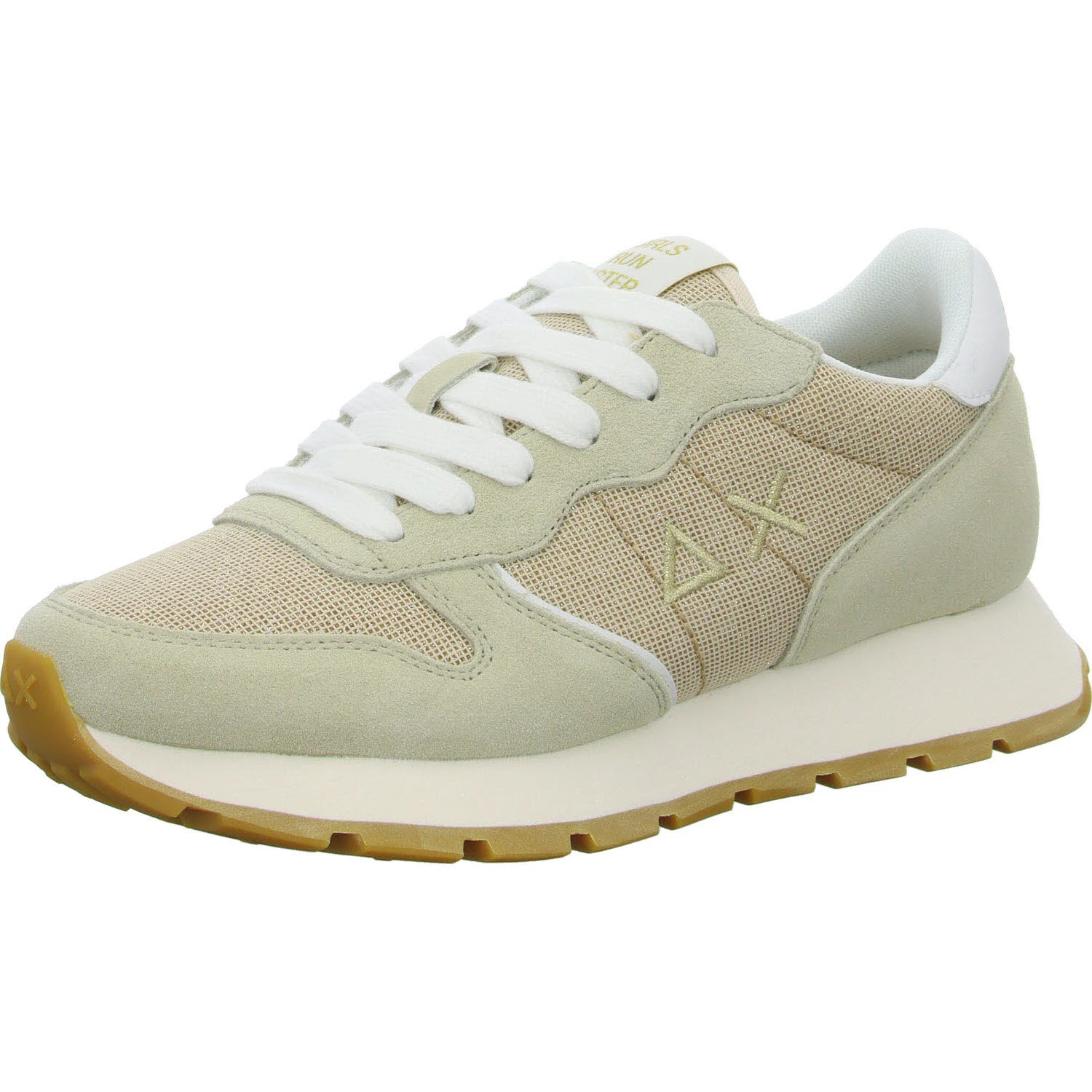 SUN68 Damen Schnürschuhe Z35203 43 ALLY GLITTER TEXTILE oro normal