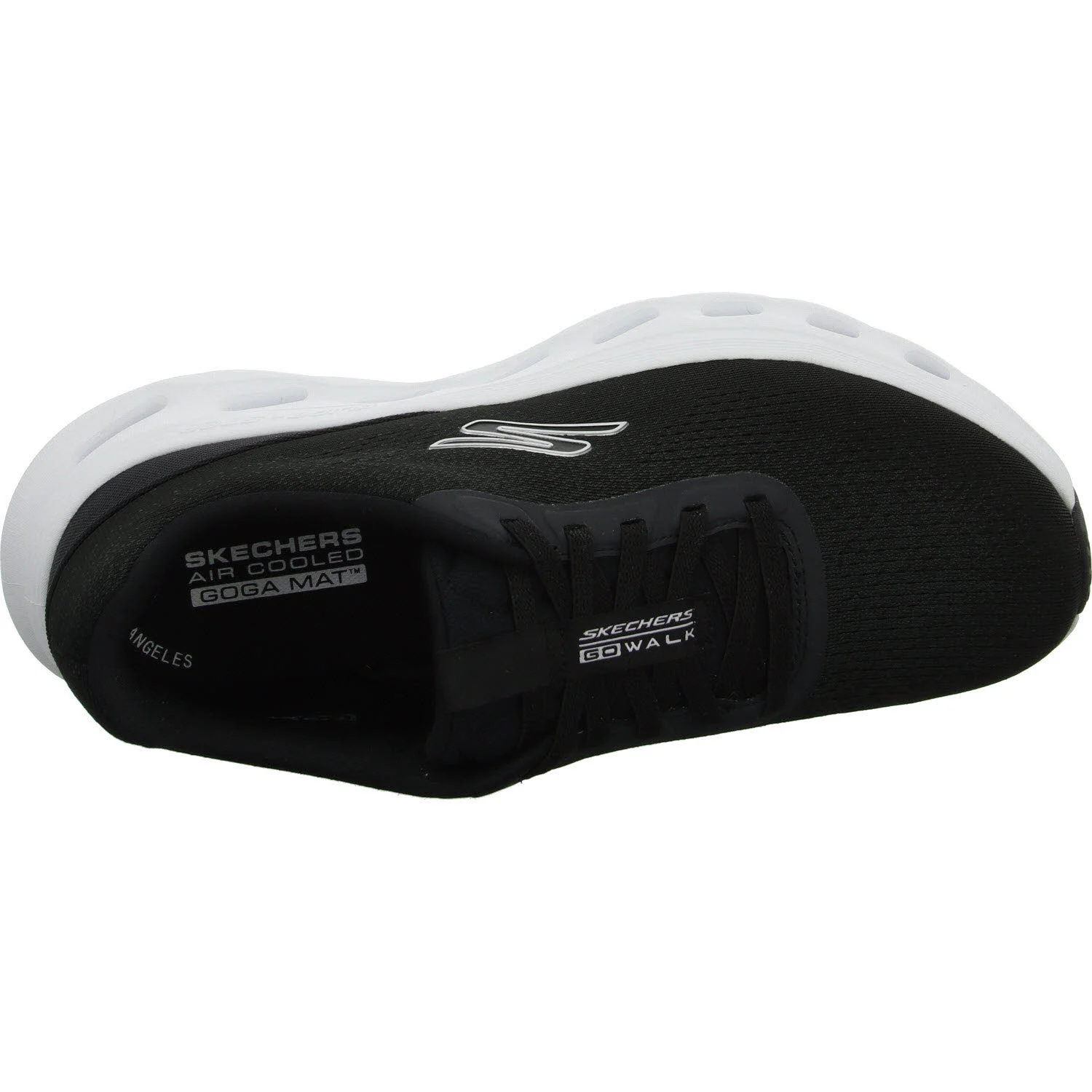 Skechers Herren Slipper 217020 BKW Glide-Step 2.0 - VIC black/white normal