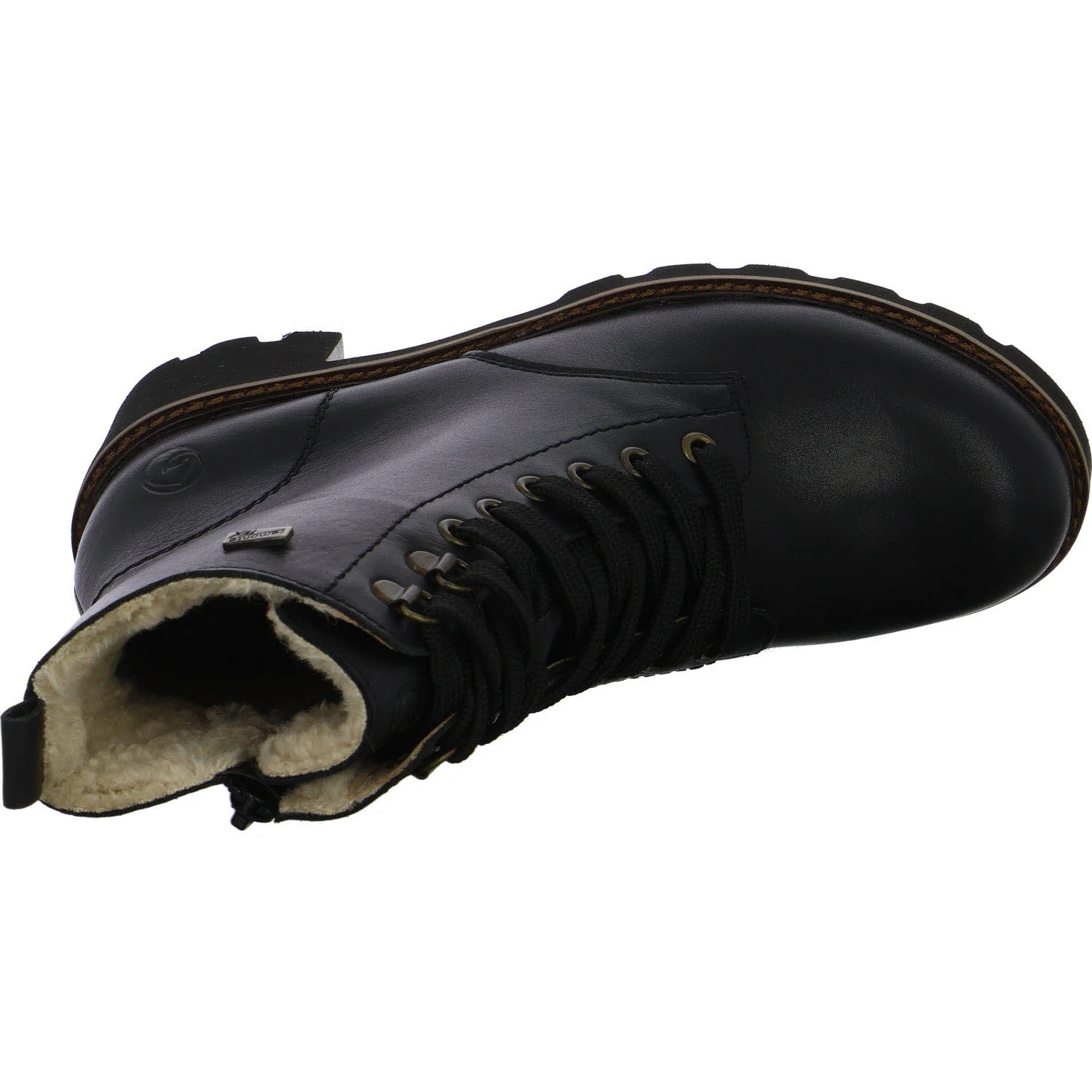 Remonte Damen Schnürstiefel D0A81-03 D0A81 schwarz/schwarz/beige normal
