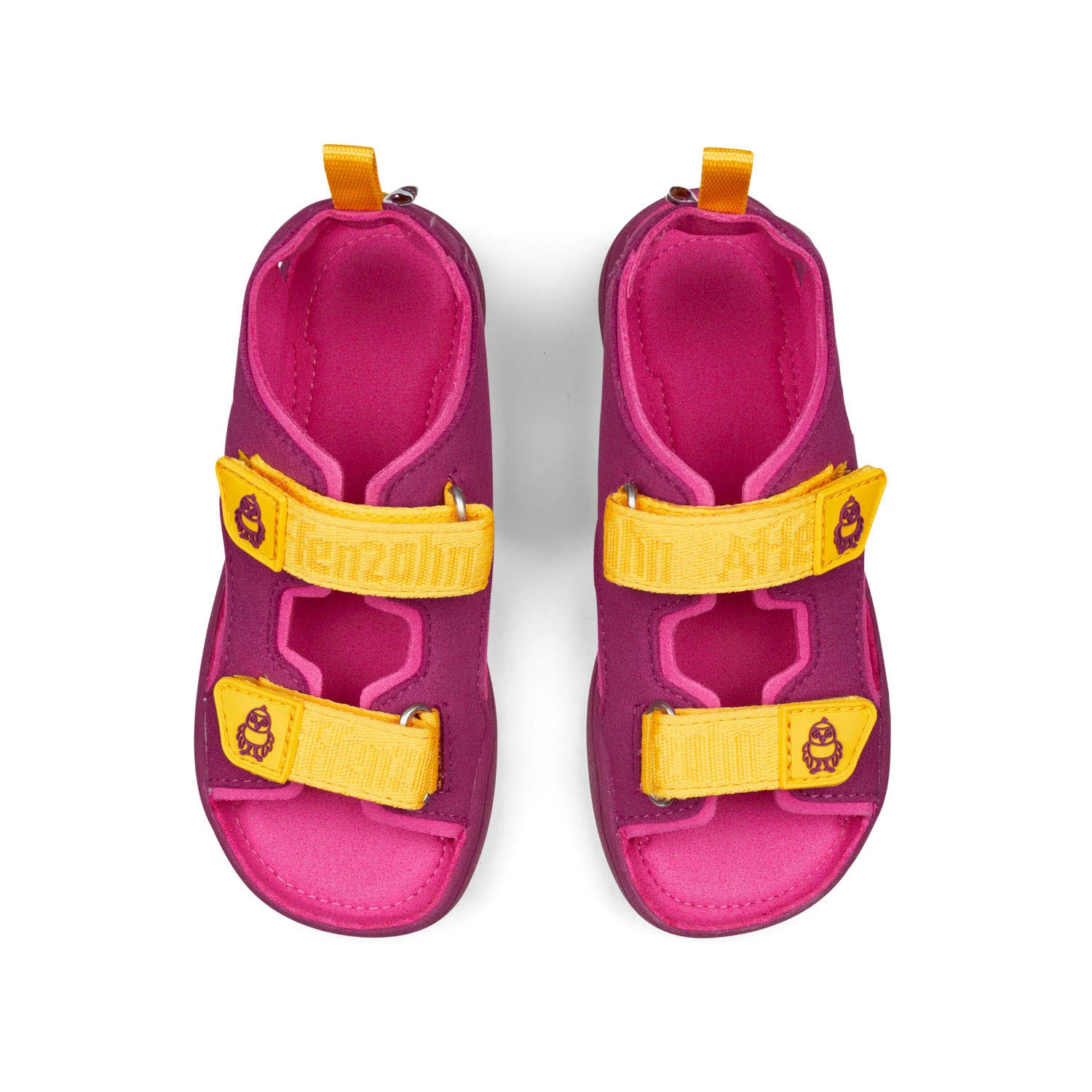 Affenzahn Kinder Sandalen 00392-40010 Sandale Vegan Airy Vogel gelb/lila normal