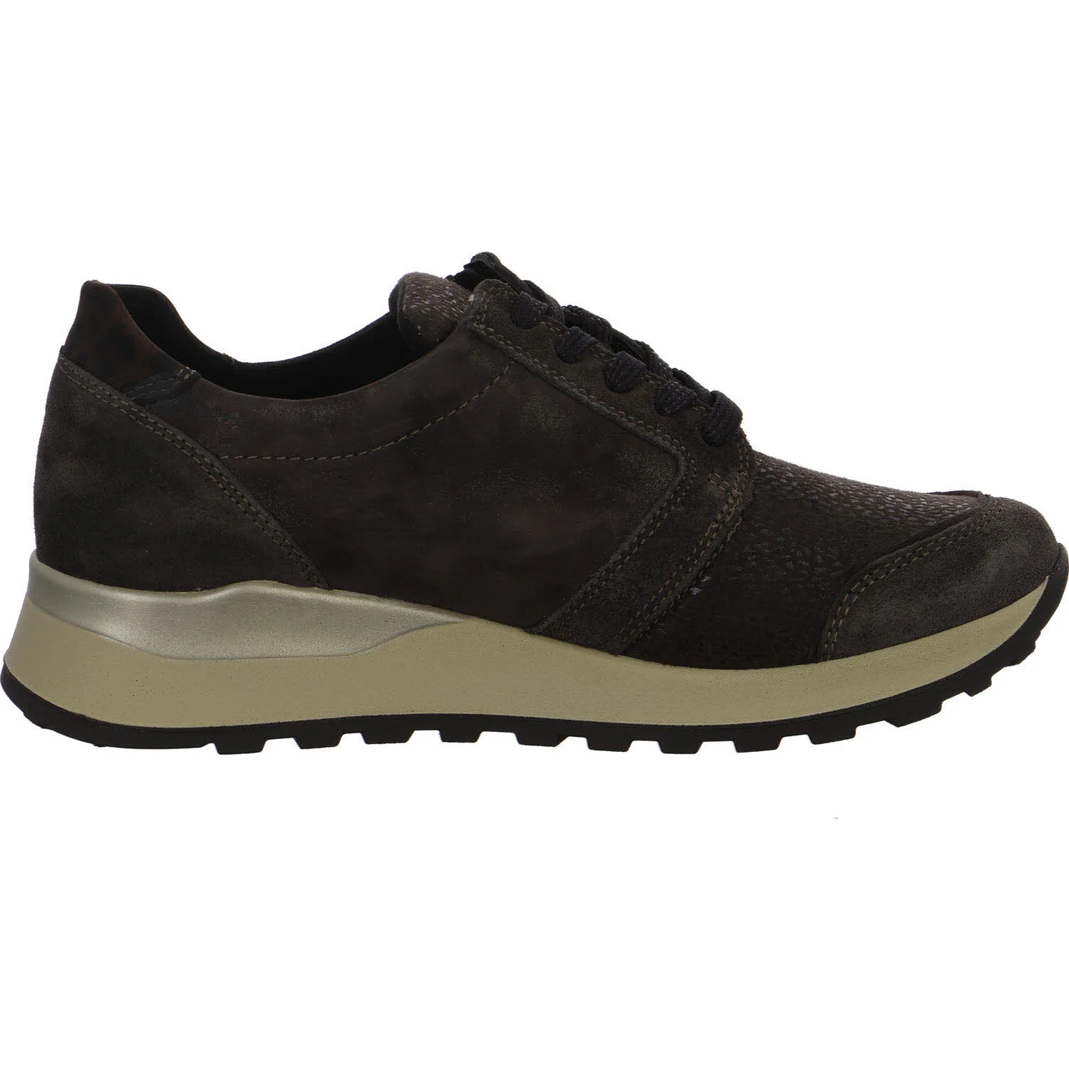 Waldläufer Damen Schnürschuhe H64007-603/166 Hiroko darkbrown H (weit)