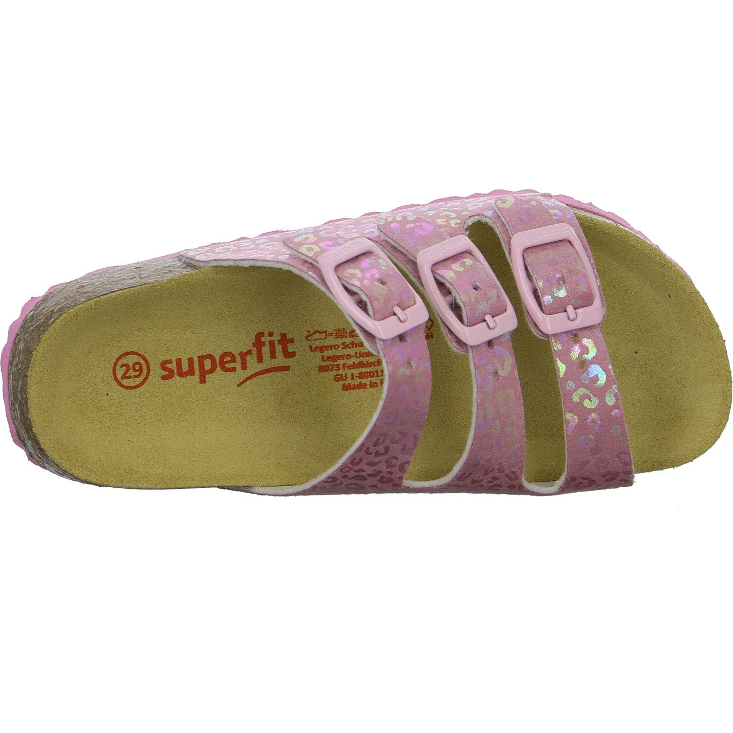 Element 8 von 8 (Bild) – Superfit Kinder Pantoletten 1-800113-5680 Fußbettpantoffel rosa WMS mittel