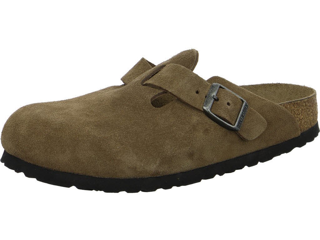 BIRKENSTOCK Clogs 1030861 Boston Soft Footbed dark tea tonal FB schmal