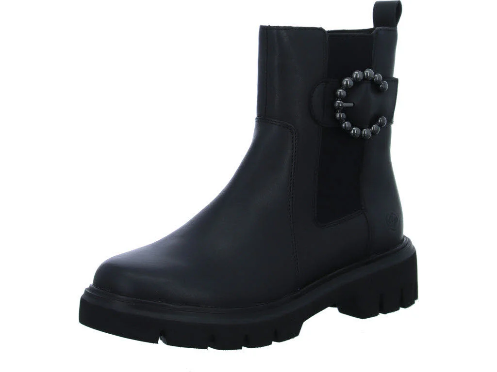 Element 1 von 8 (Bild) – Remonte Damen Stiefeletten D1W74-00 D1W74 schwarz/schwarz/schw G (weit)