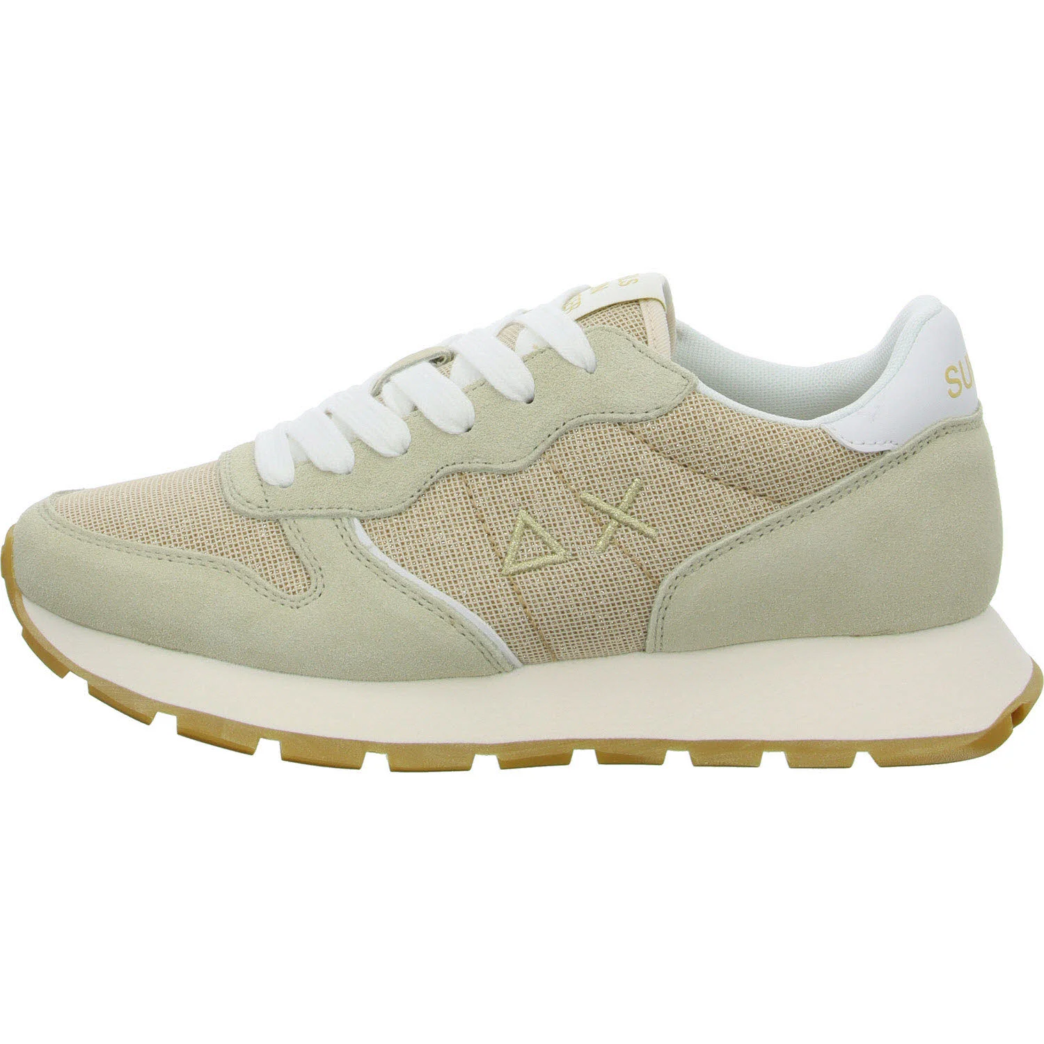 SUN68 Damen Schnürschuhe Z35203 43 ALLY GLITTER TEXTILE oro normal