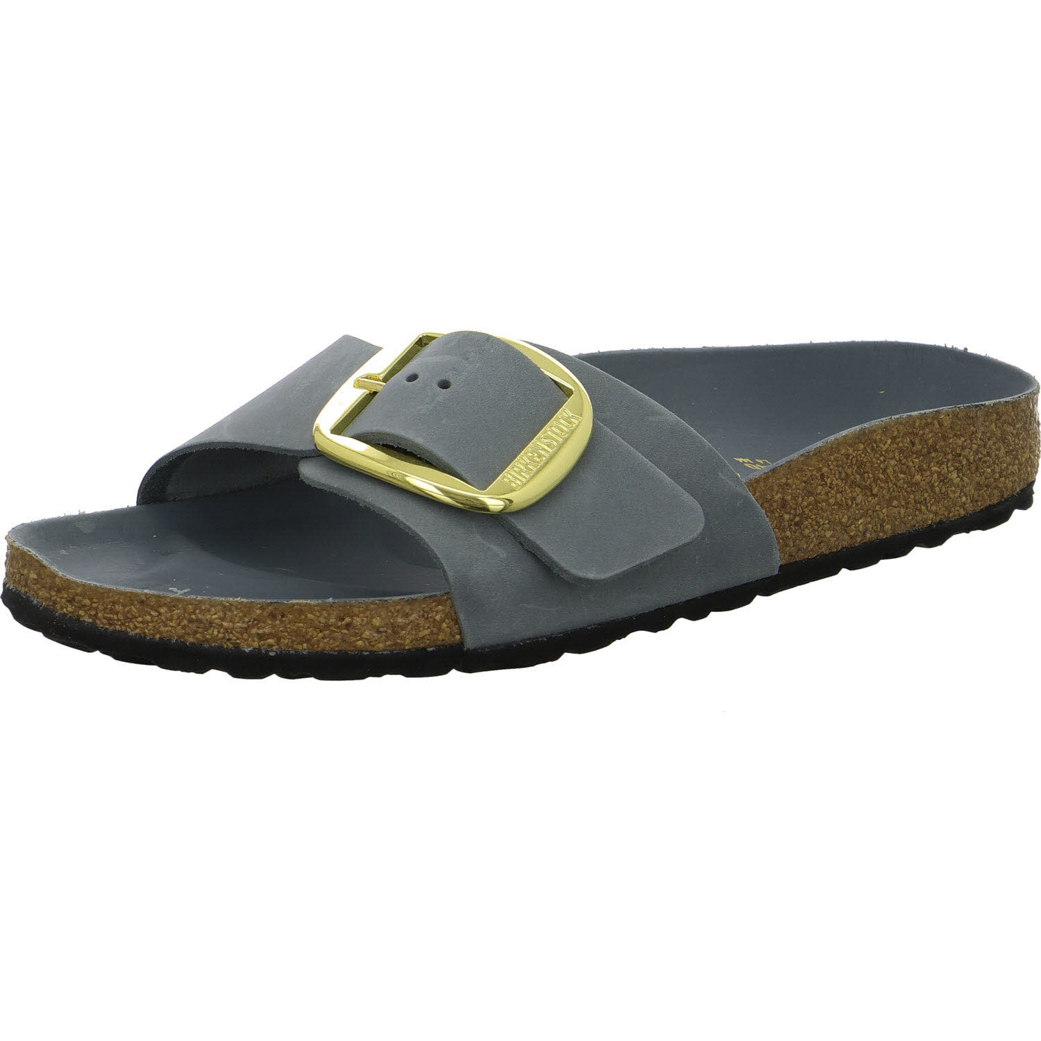 BIRKENSTOCK Pantoletten 1032090 Madrid Big Buckle basalt gray schmal