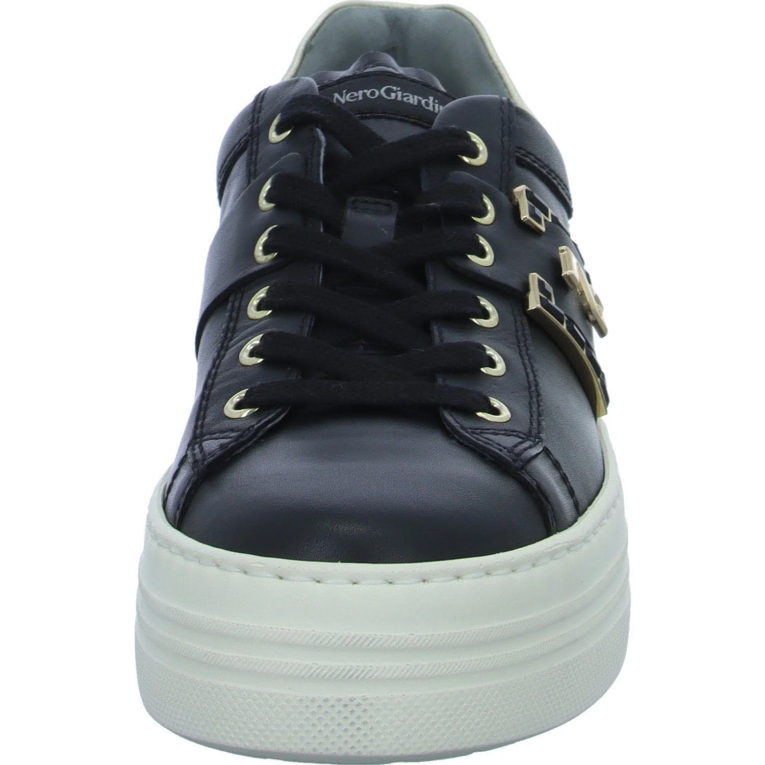 NeroGiardini Damen Schnürschuhe I411612D 100 I411612D nero normal