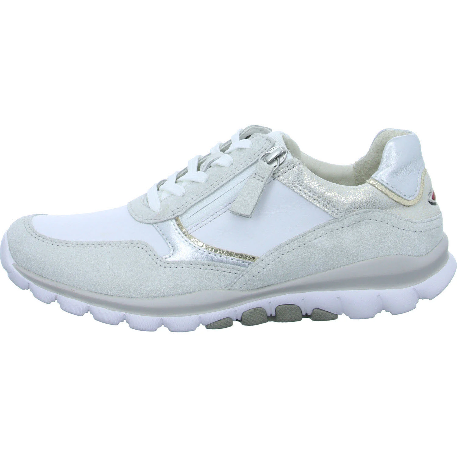 Element 6 von 8 (Bild) – Gabor Rollingsoft Damen Schnürschuhe 46.967.51 46.967 weiss/white/silber G (normal)