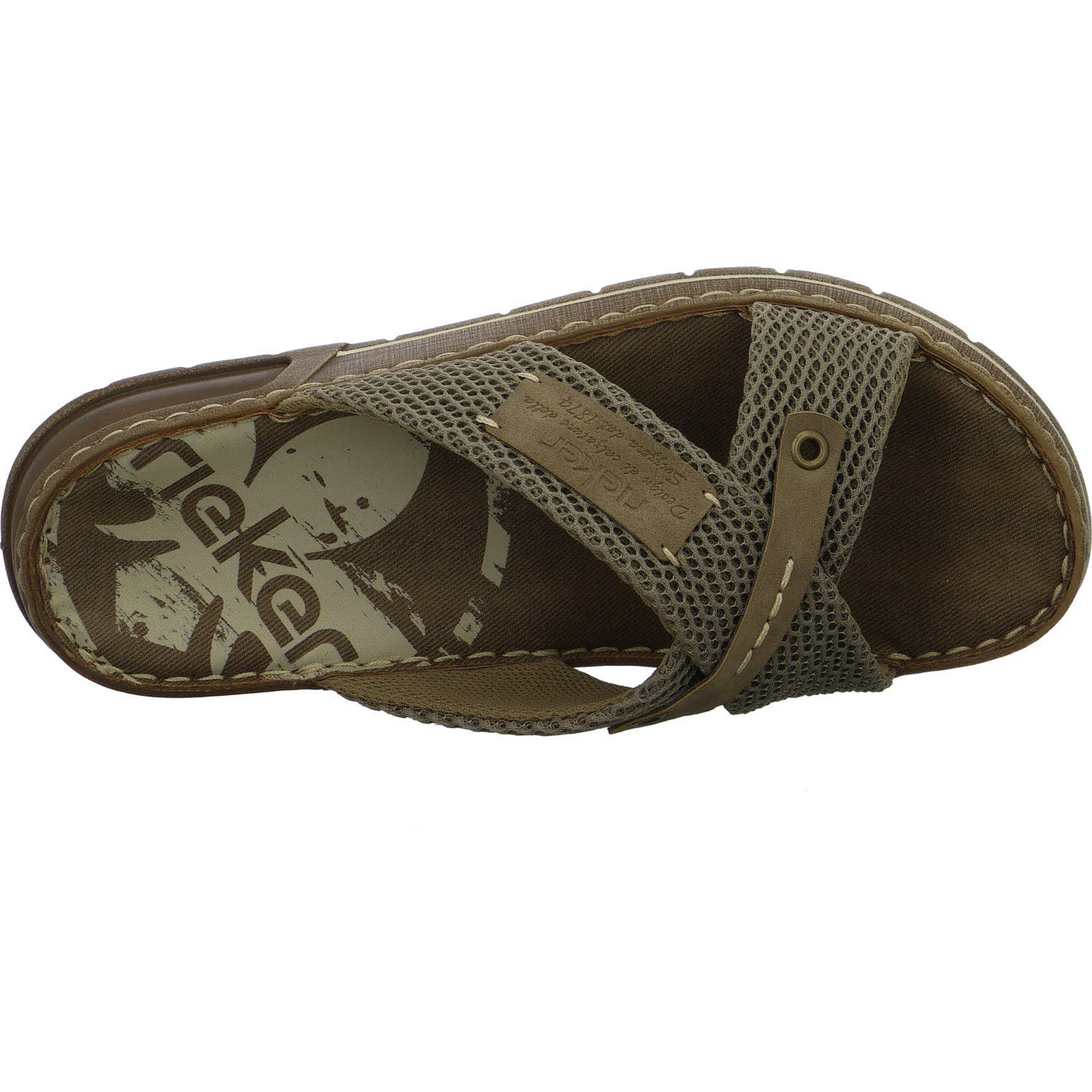 Rieker Pantoletten 21239-64 21239 kiesel/fango G (weit)