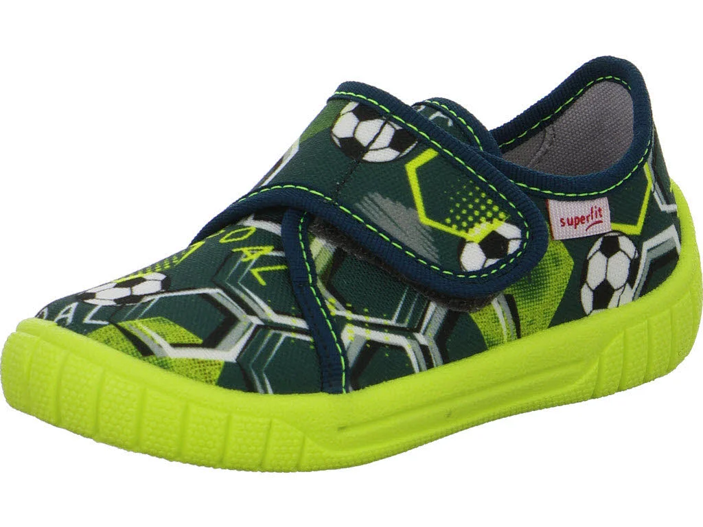 Superfit Kinder Hausschuhe 1-000279-7060 Bill grün/mehrfarbig WMS mittel