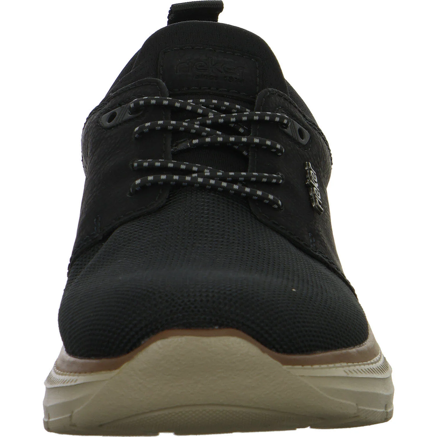 Rieker Herren Slipper B1850-00 B1850 schwarz/schwarz/zimt/schwarz G 1/2 (weit)