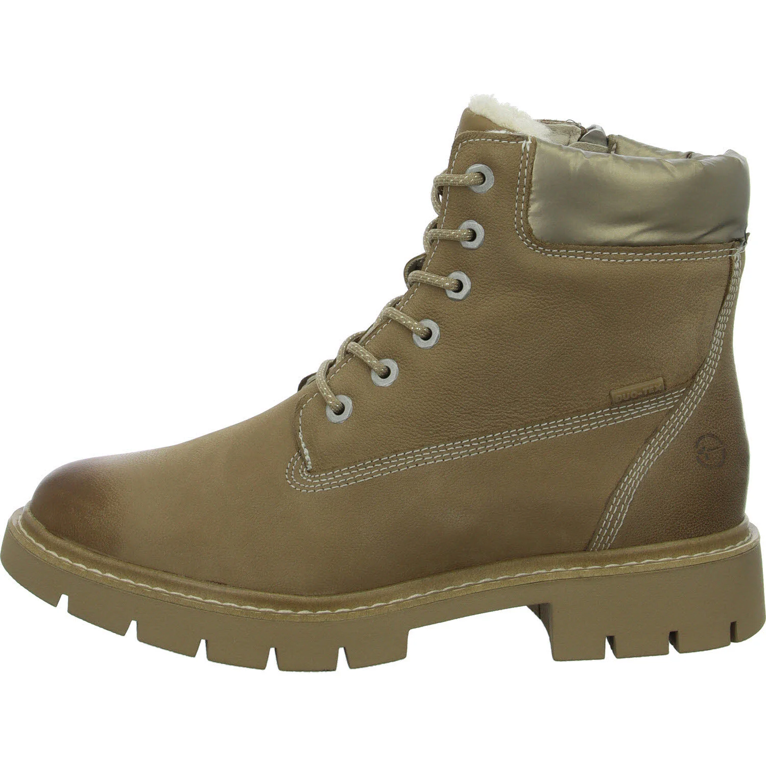 Tamaris Comfort Damen Schnürstiefel warm 8-86403-43-313 8-86403-43 camel weit