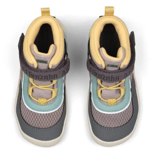 Affenzahn Kinder Schaftstiefel 01487-80151 Übergangsschuh Vegan Explory Nashorn türkis, grau normal