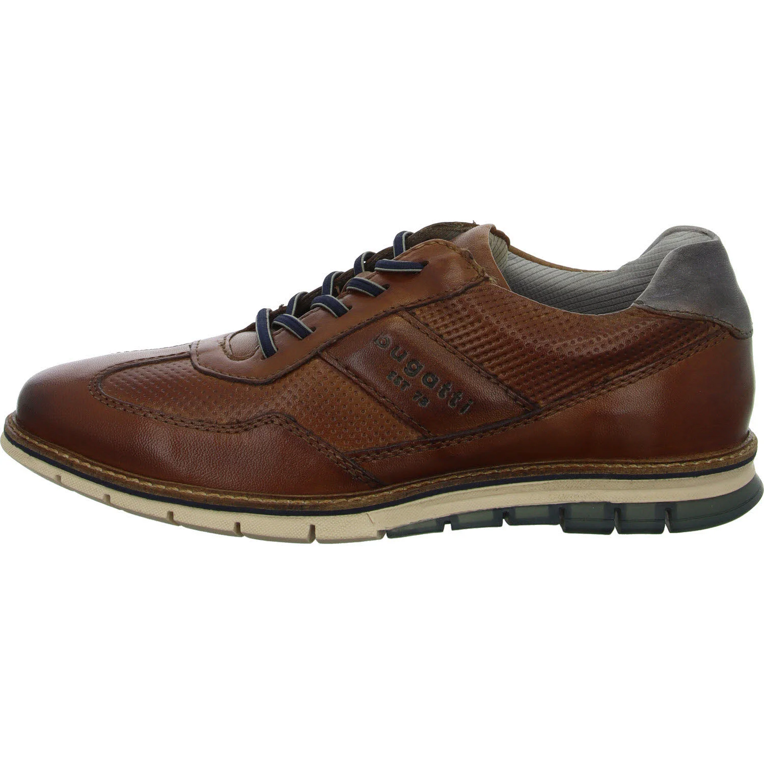 Bugatti men Herren Schnürschuhe 3329711C4100-6300 Simone Comfort cognac normal