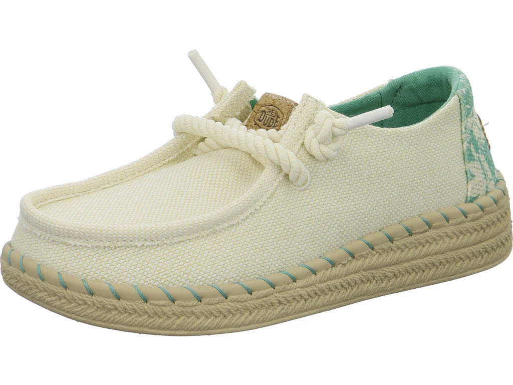 heydude Damen Slipper HD45237-0NI Wendy Espadrille Hibiscus egret/multi weit