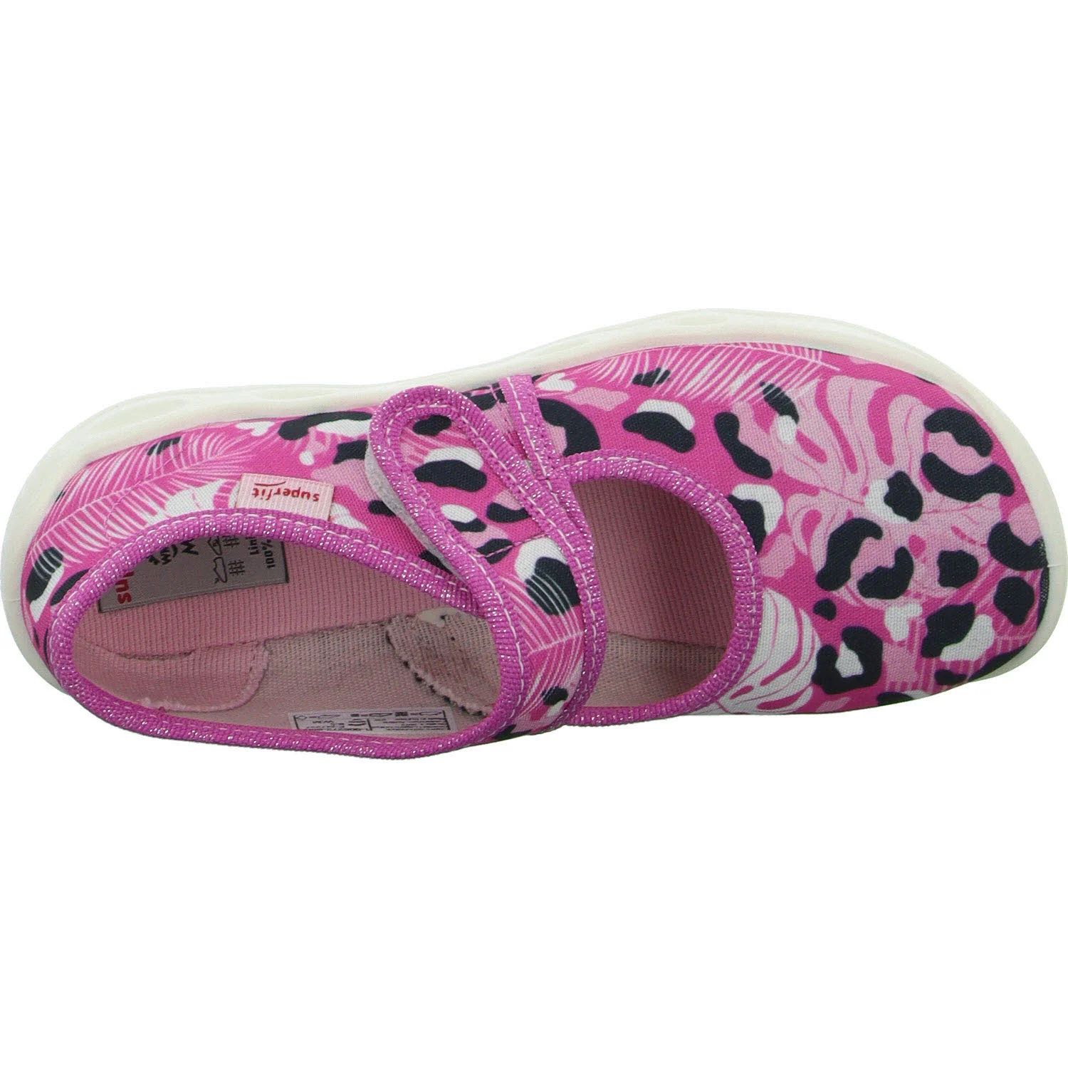 Superfit Kinder Hausschuhe 1-006272-5500 Bubble rosa/mehrfarbig WMS mittel