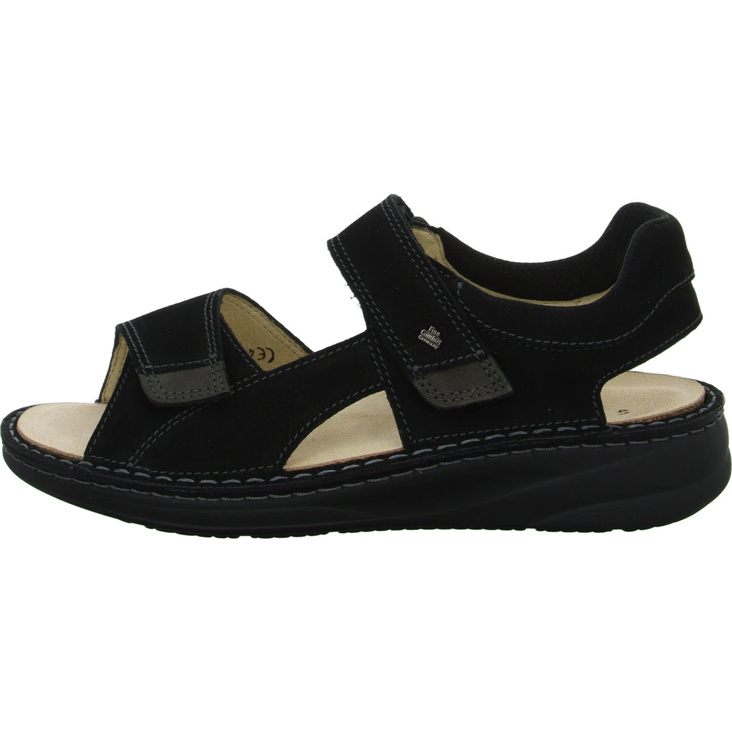 Finn Comfort Herren Sandalen 01701-902926 Skiathos black/grey weit