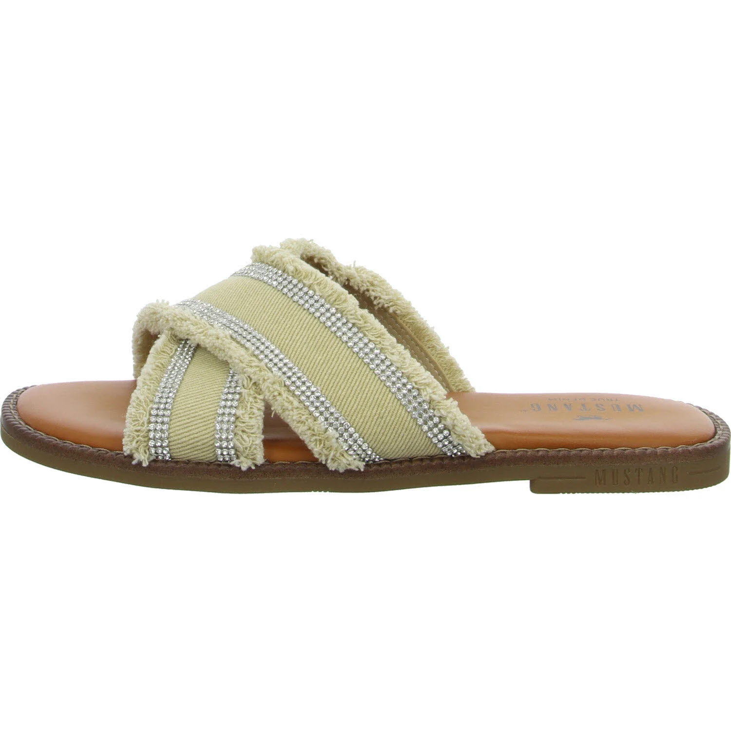 Mustang Damen Pantoletten 1519705-429 1519705 jeansbeige normal