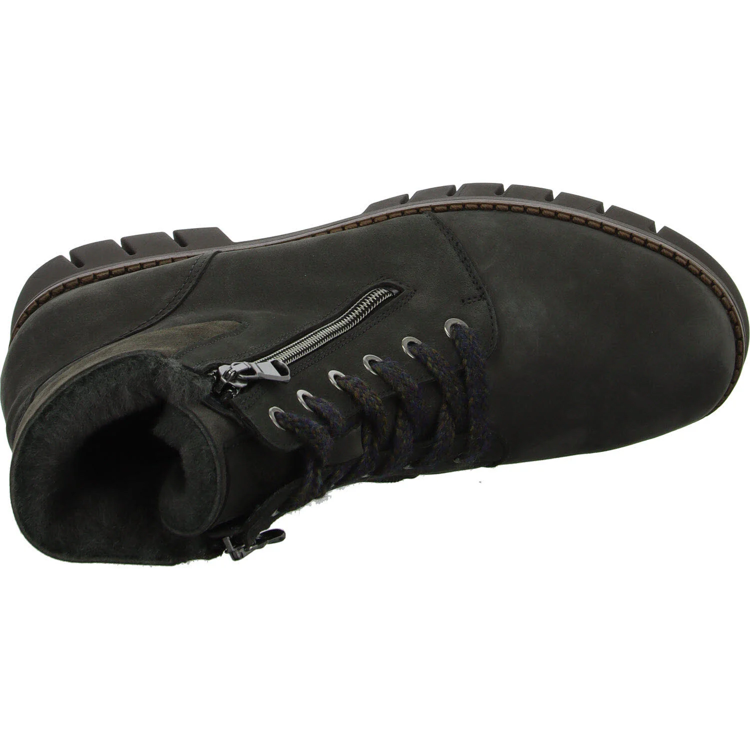Waldläufer Damen Schnürstiefel warm 975901-200/052 H-Xara carbon H (weit)