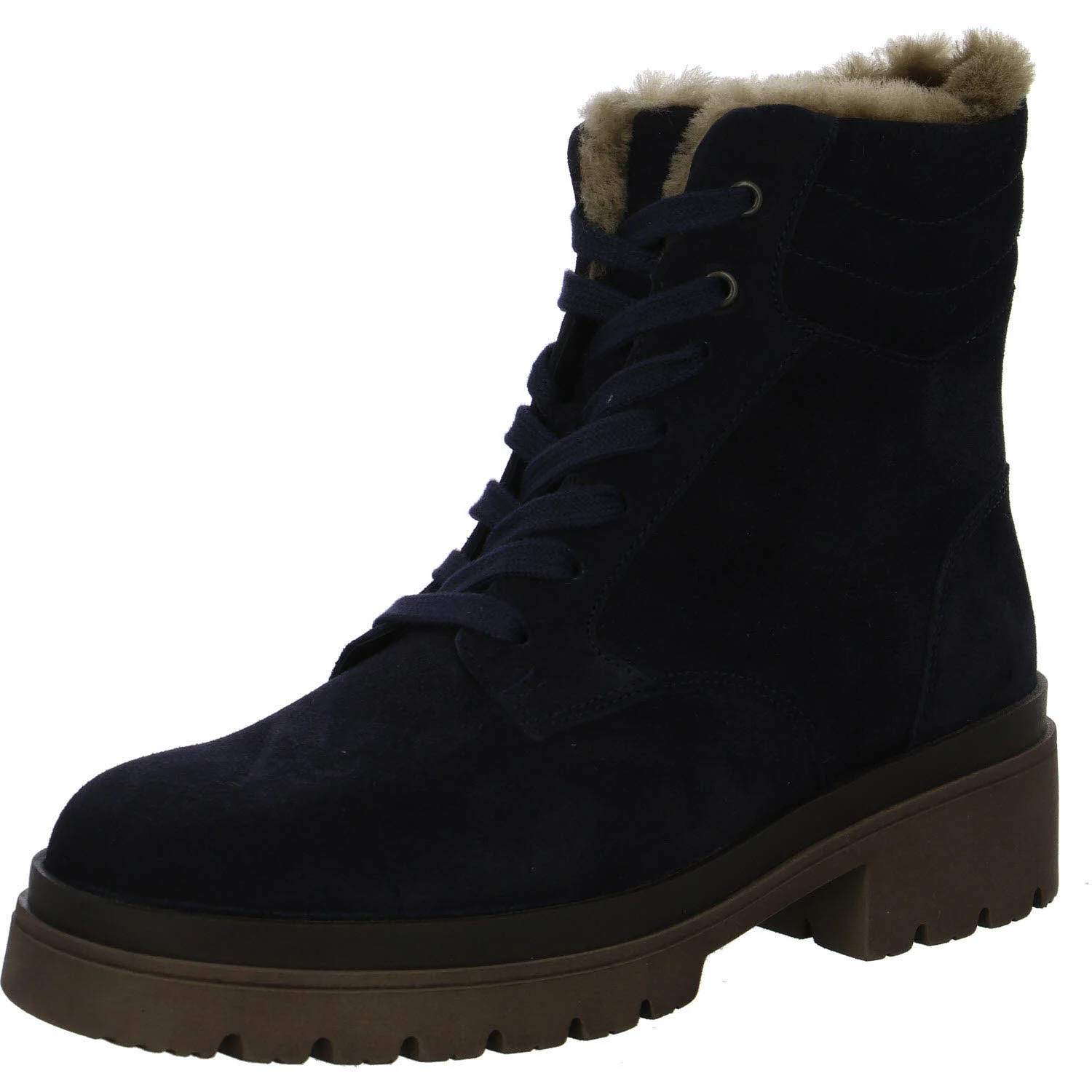 Element 2 von 8 (Bild) – Gabor Damen Schnürstiefel warm 8068.01.005 8068.01 darkblue (So.taupe) G (normal)