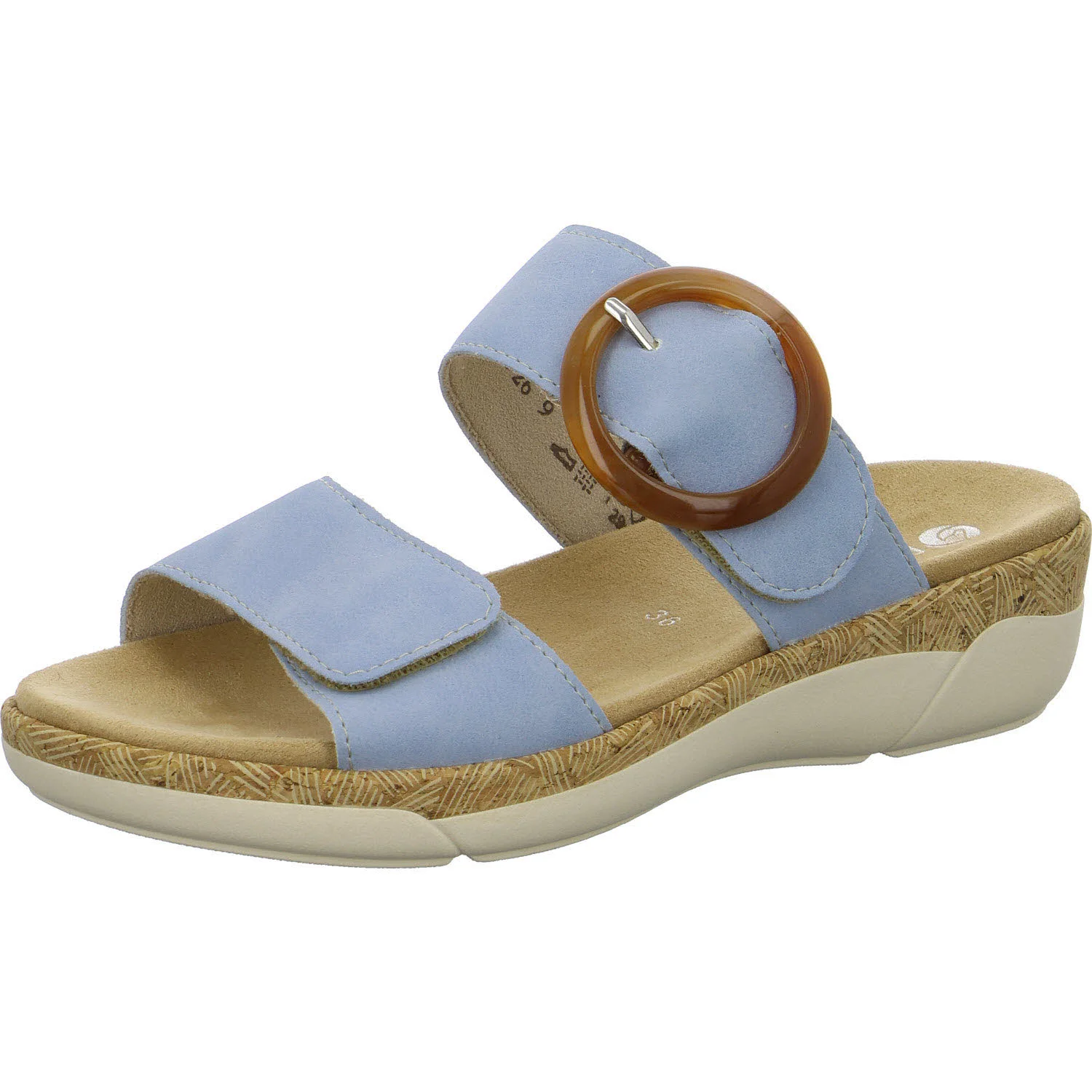 Remonte Damen Pantoletten R6858-10 R6858 aqua F 1/2 (normal)