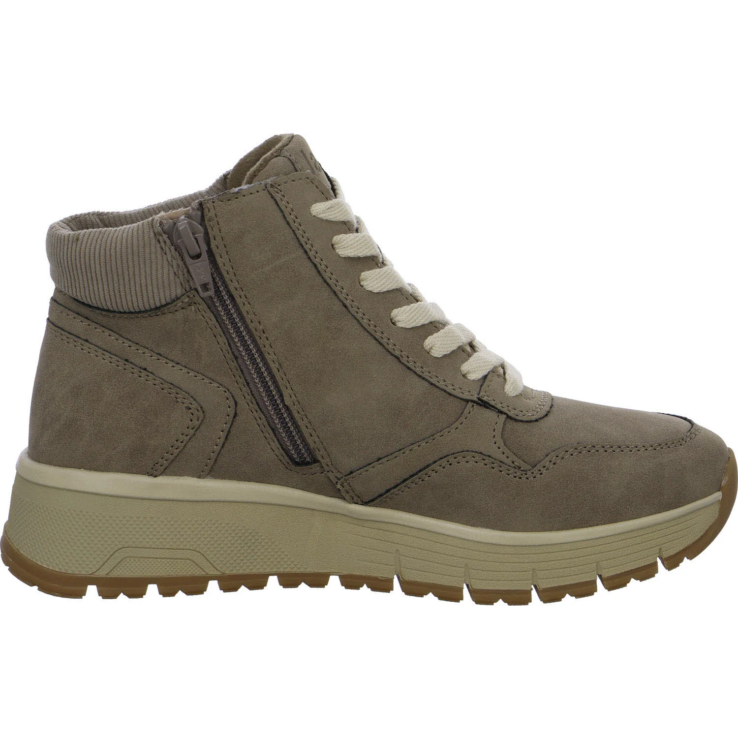 Jana Damen Schnürstiefel 8-26268-45-324 8-26268-45 pepper H (weit)