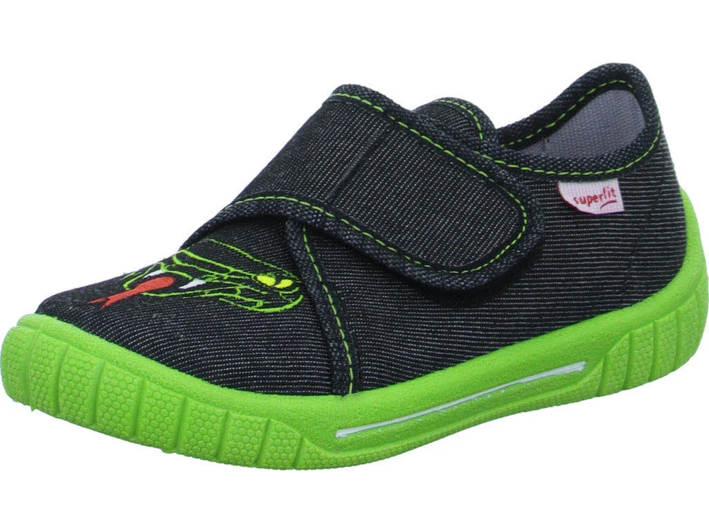 Superfit Kinder Hausschuhe 1-800278-0040 BILL schwarz WMS mittel