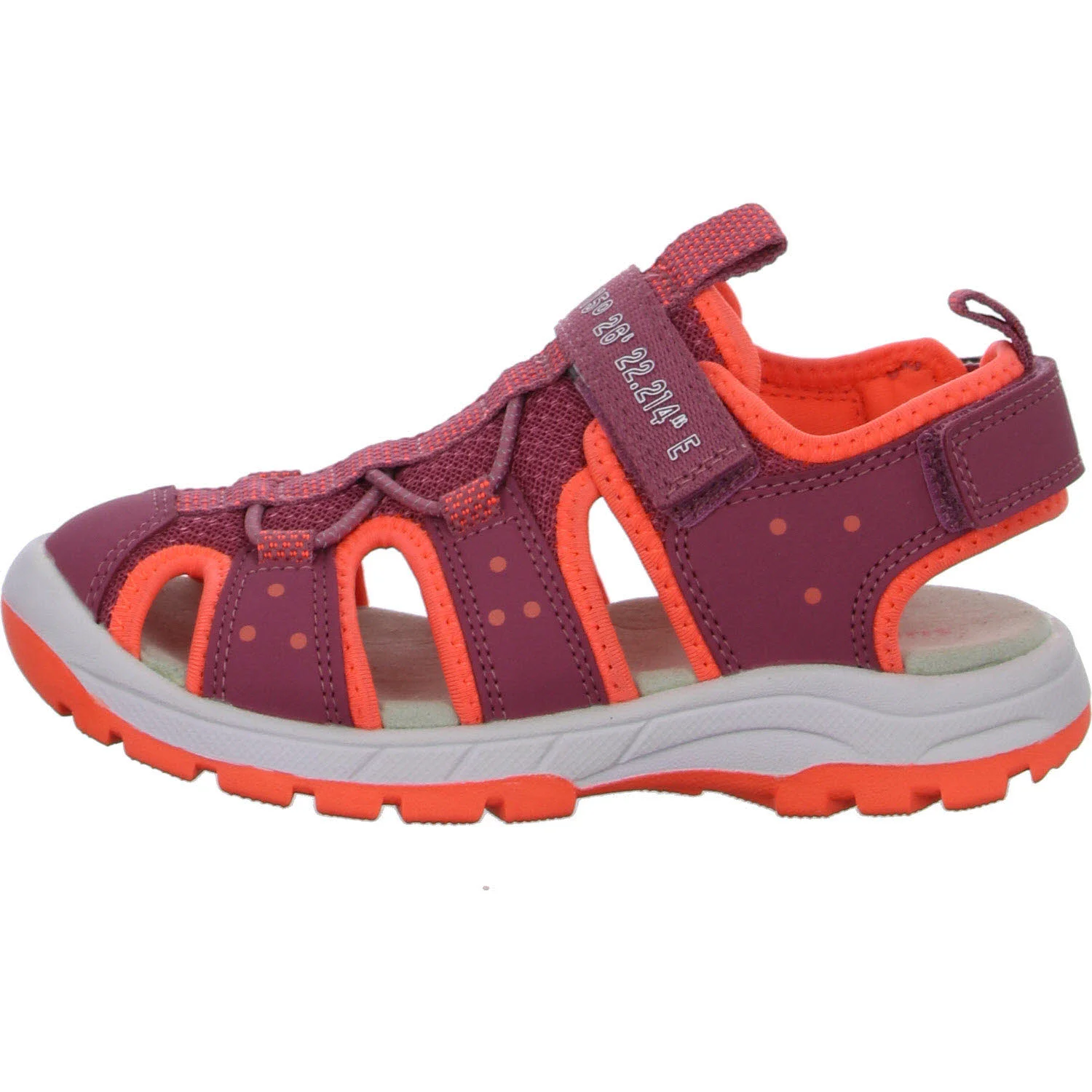 Element 6 von 8 (Bild) – Superfit Kinder Sandalen 1-009027-5500 TORNADO PINK/ORANGE WMS mittel