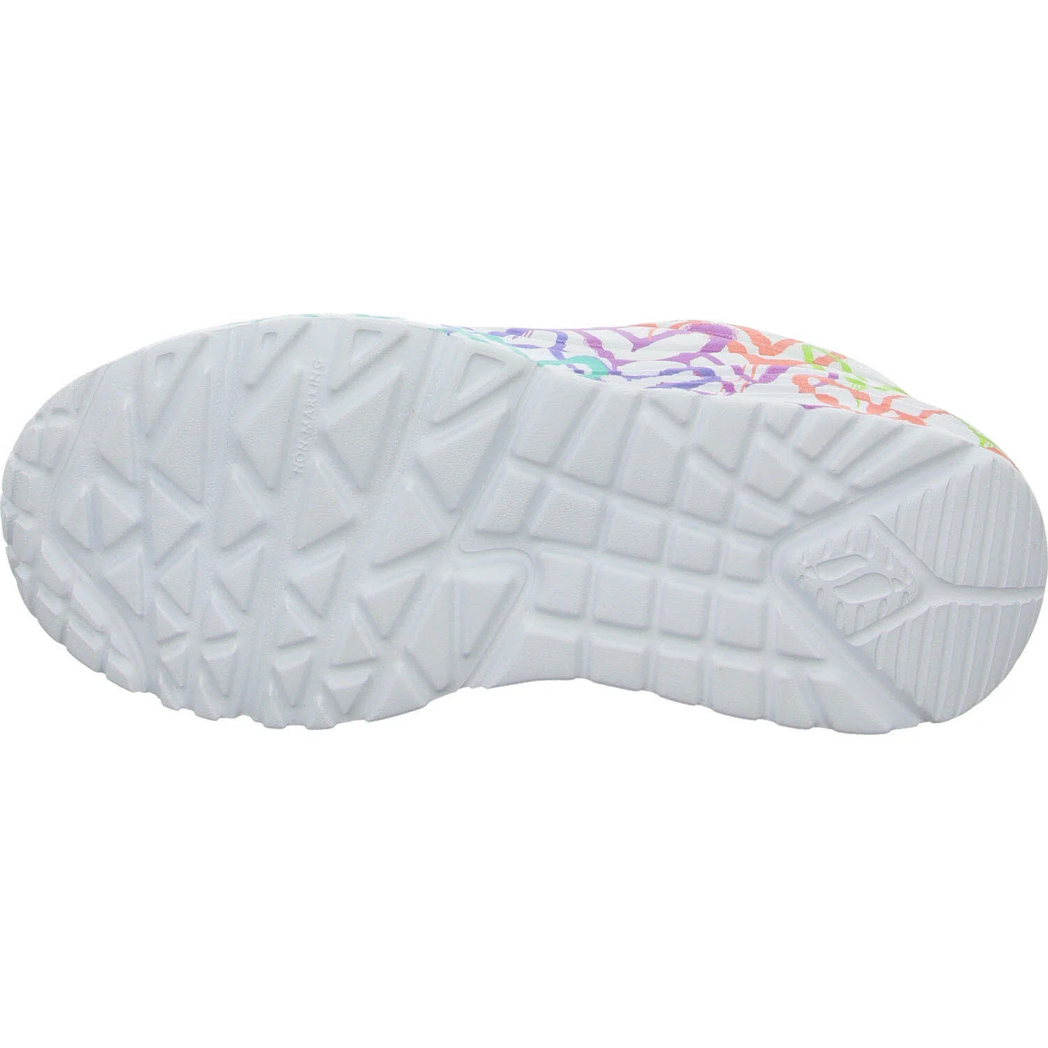 Skechers Kinder Halbschuhe zum Schnüren 314098L WMLT UNO Lite - Metallic Joy white/multi normal