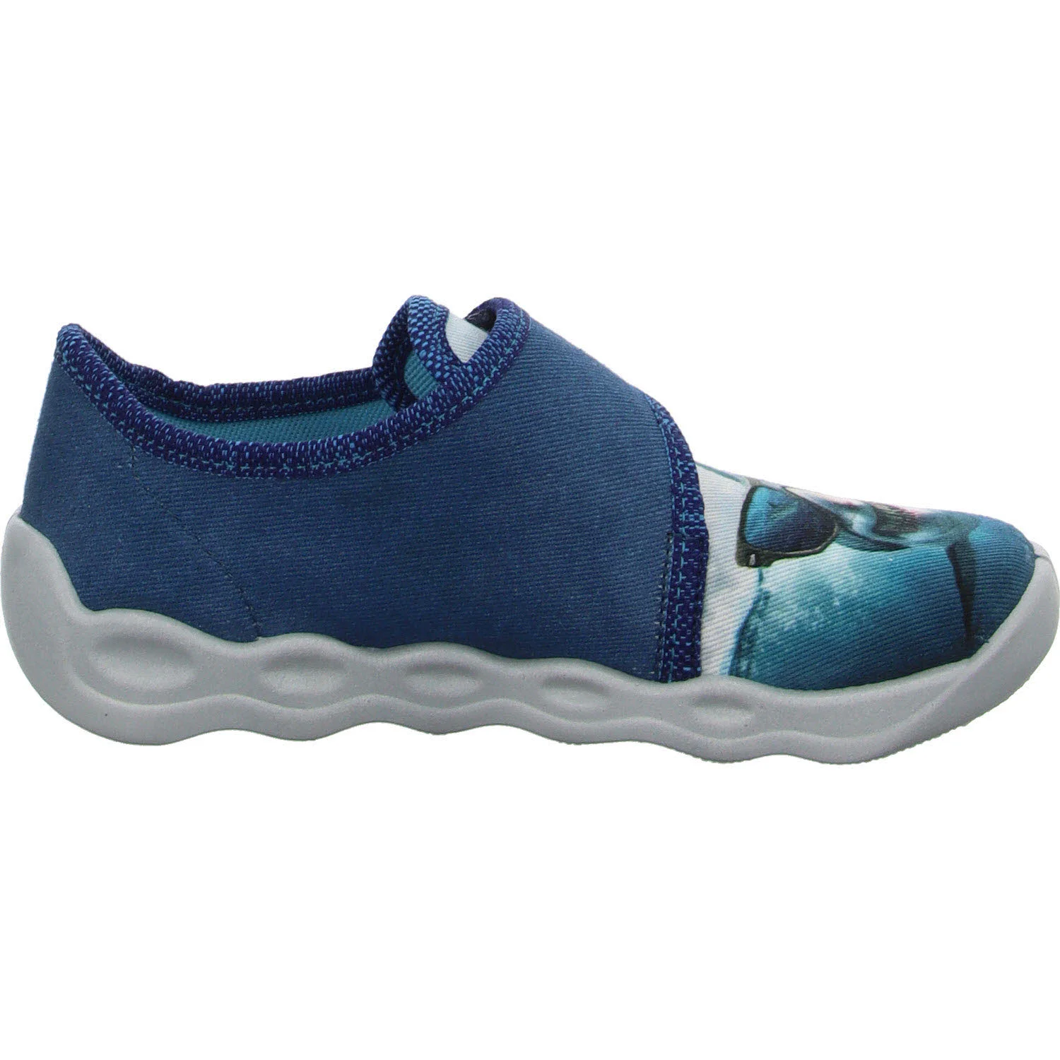 Superfit Kinder Hausschuhe 1-006274-8040 Bubble türkis WMS mittel