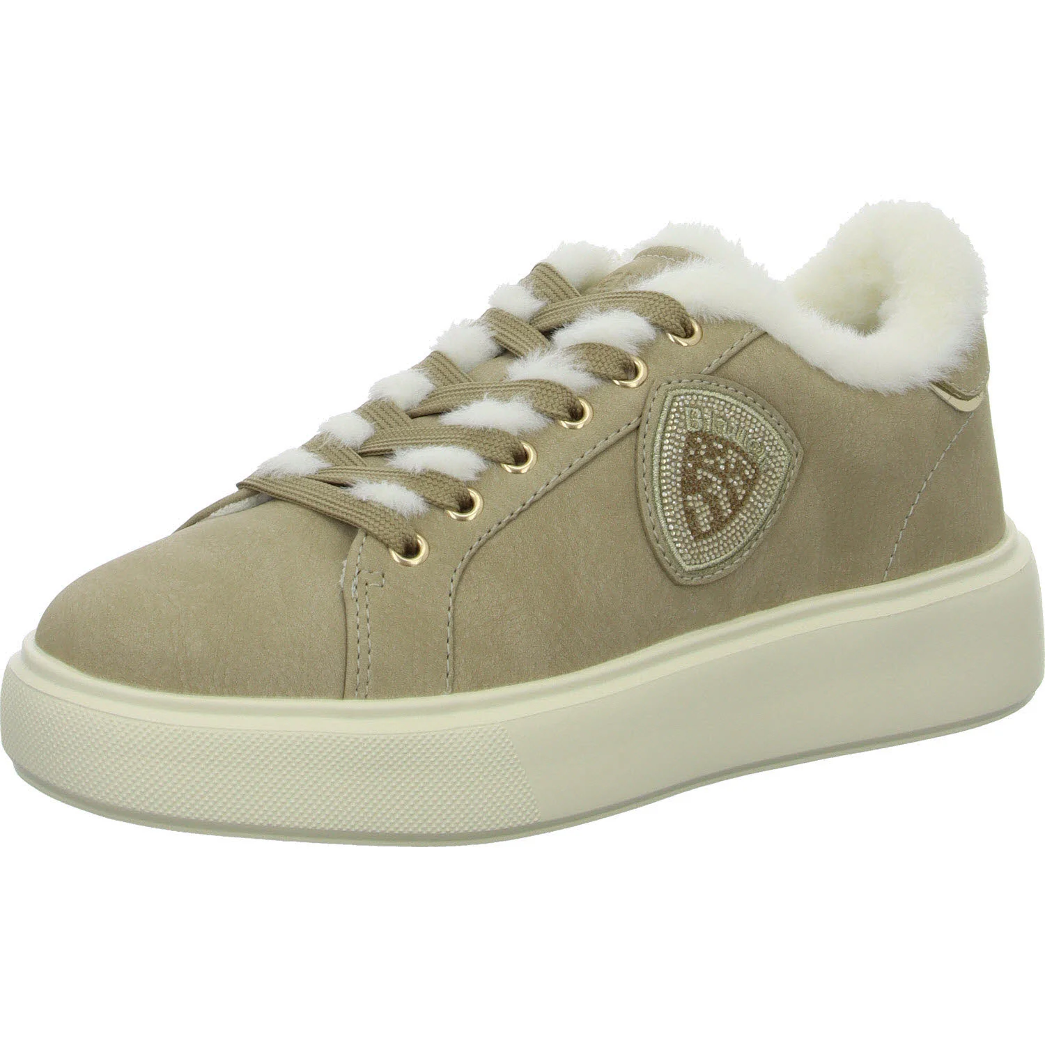 Blauer Damen Schnürschuhe F5VENUS05/NUB VENUS05 beige normal