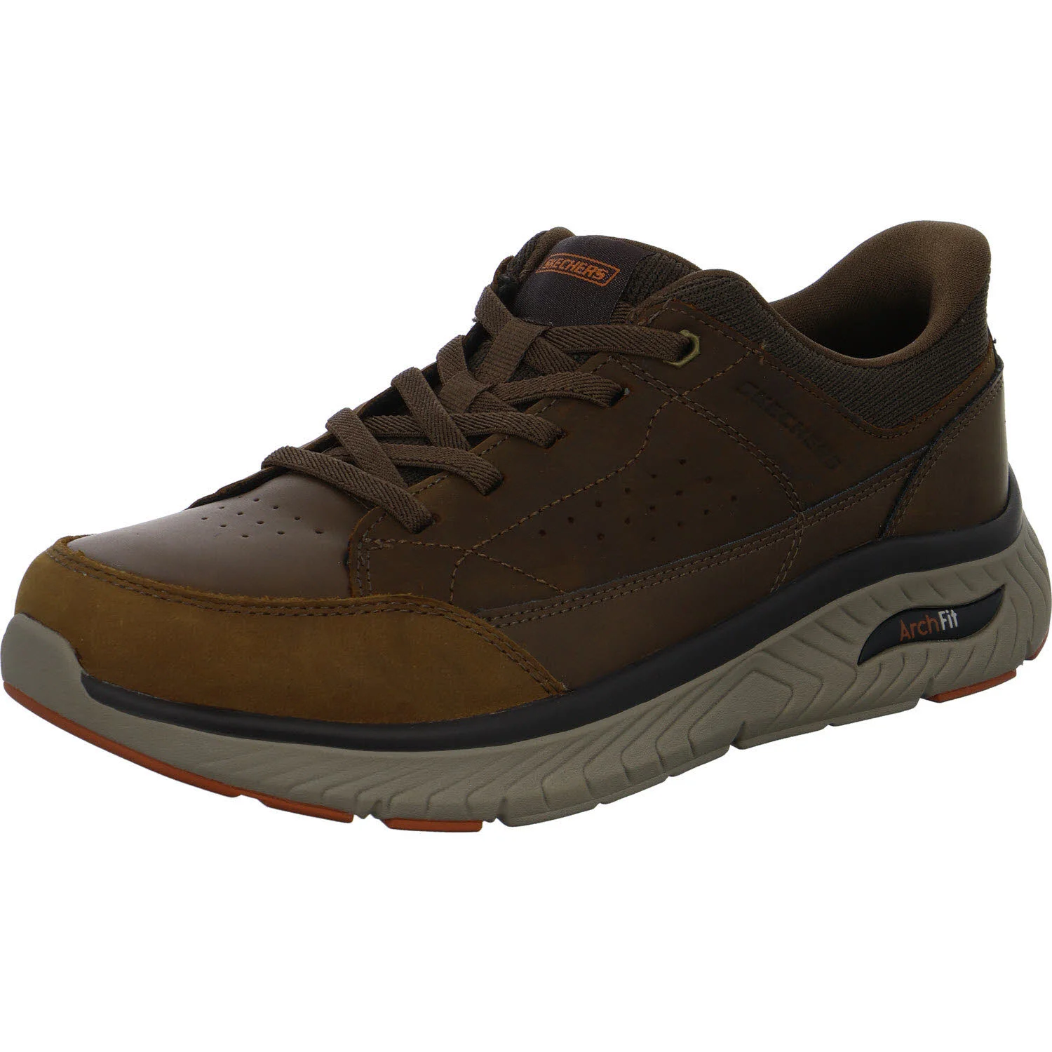 Skechers Herren Slipper 205656 CDB Arch Fit Cross - Felix dark brown normal
