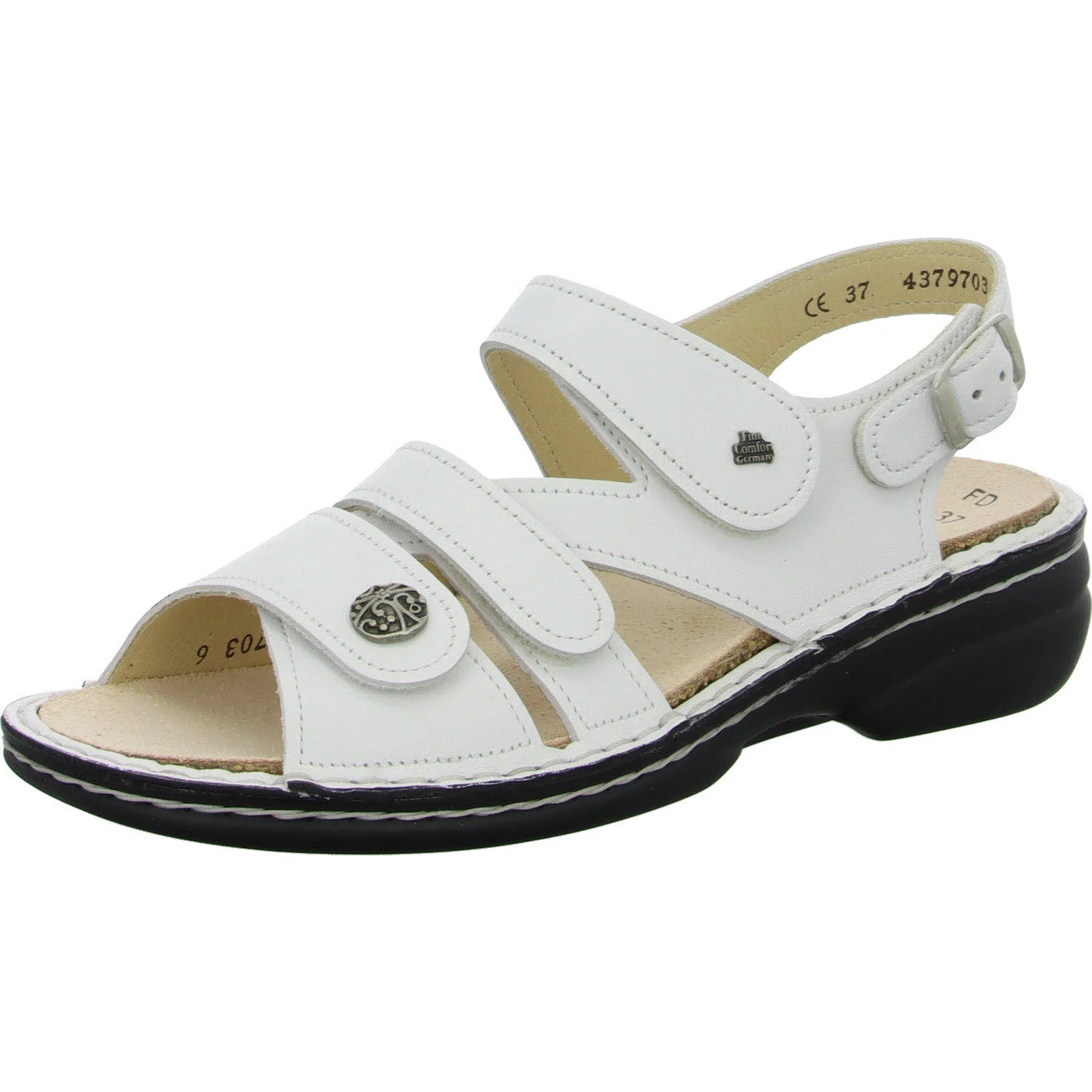 Element 2 von 8 (Bild) – Finn Comfort Damen Sandalen 02562-001000 Gomera weiss weit