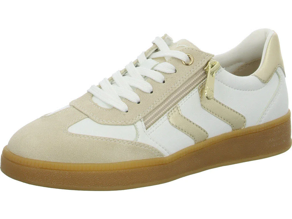 Marco Tozzi Damen Schnürschuhe 2-23739-44/137 2-23739-44 white/gold normal