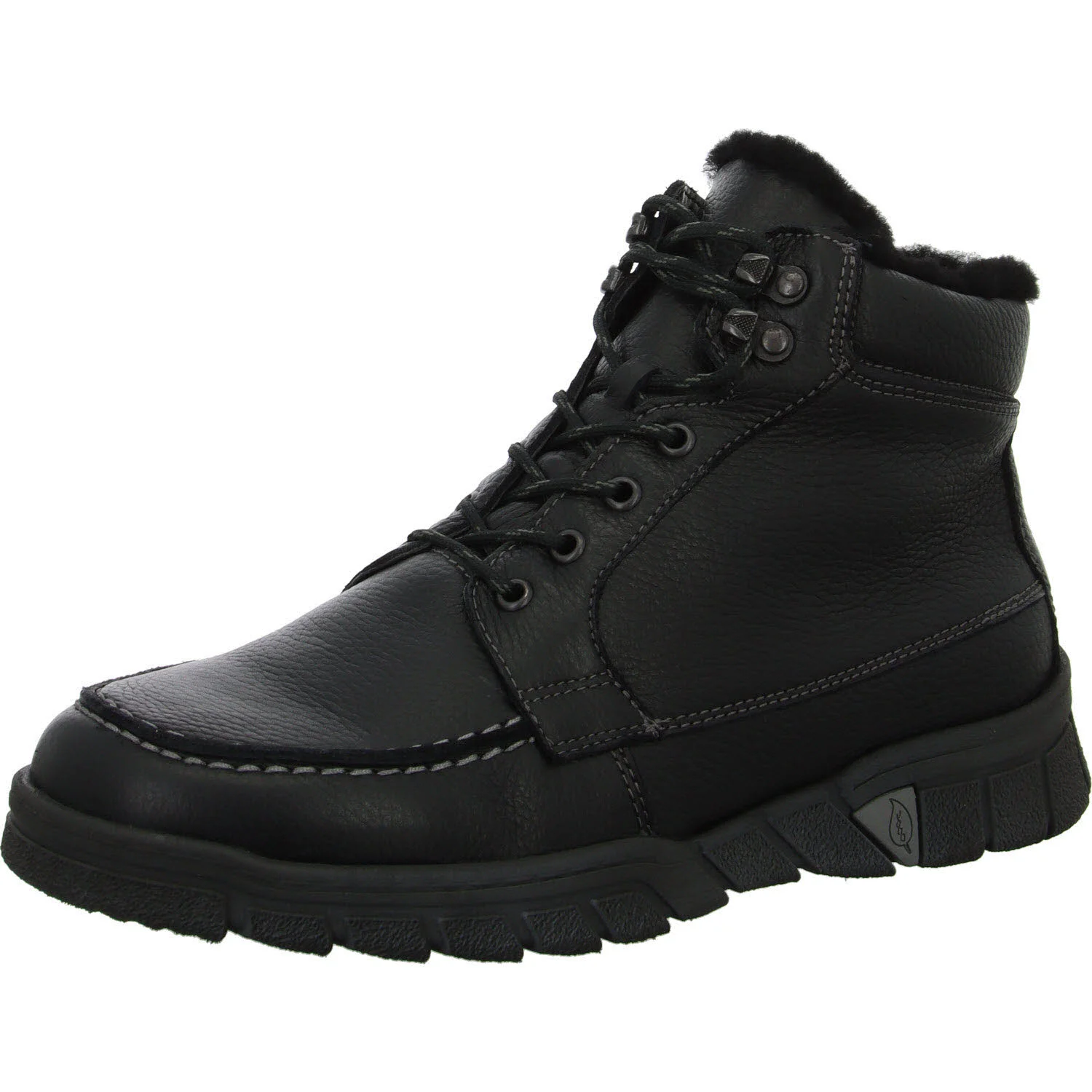 Waldläufer Herren Schnürstiefel warm 965901-169/001 H-Lino schwarz H (weit)