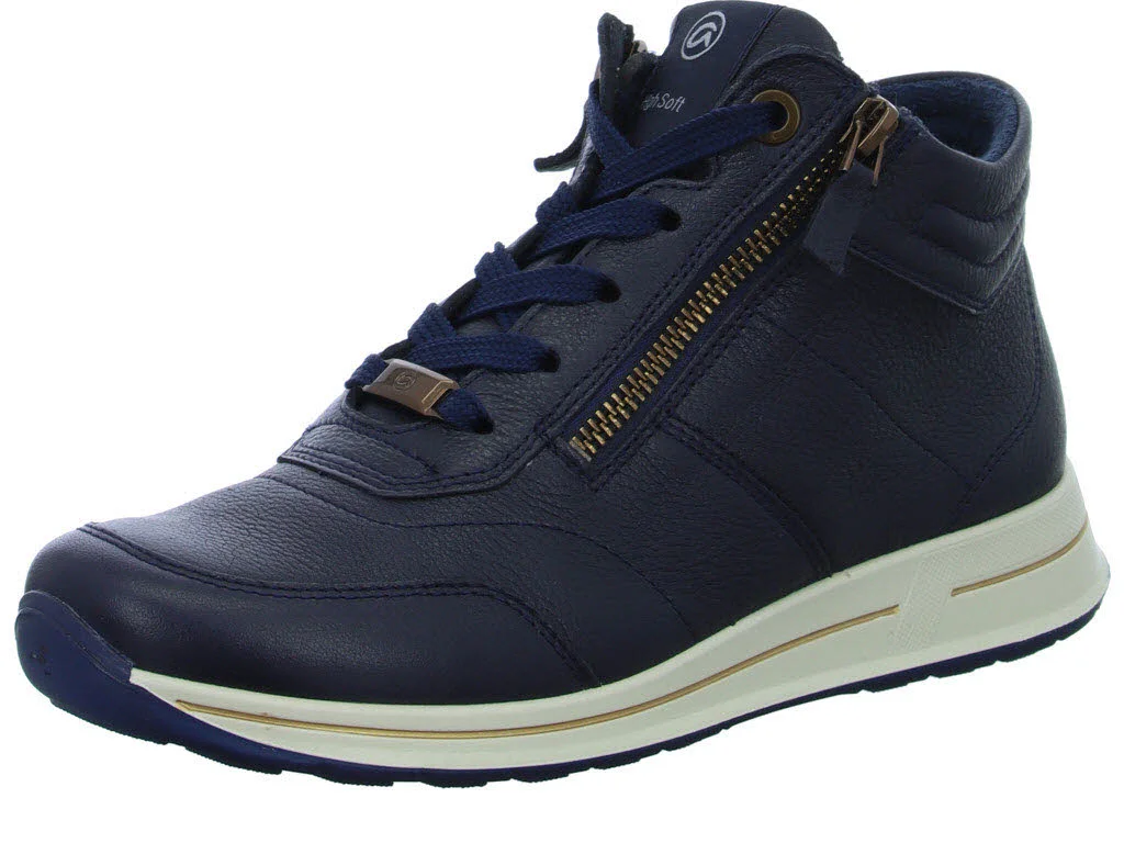 Element 1 von 8 (Bild) – Ara Damen Schnürstiefel 12-24808-17 Osaka 2.0 blau H (weit)