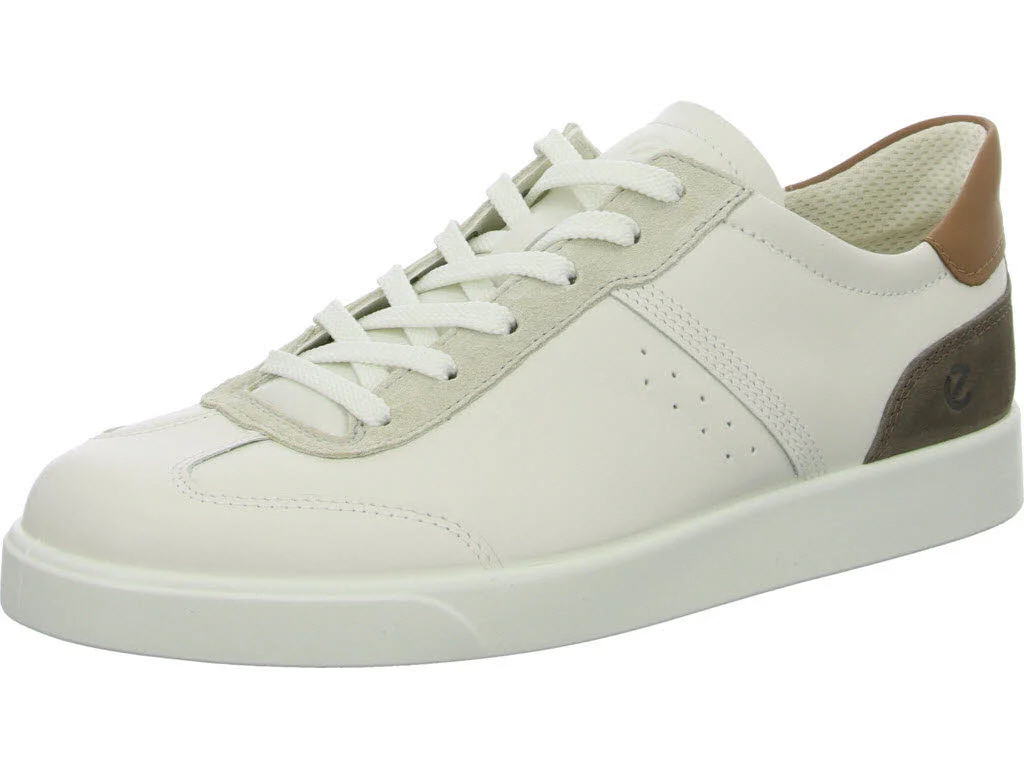 Ecco Herren Schnürschuhe 521434/61173 Street Lite M white/gravel/cashmere normal