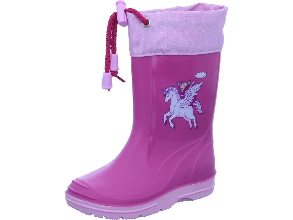 Beck Gummistiefel Kinder 498/06 Einhorn pink normal