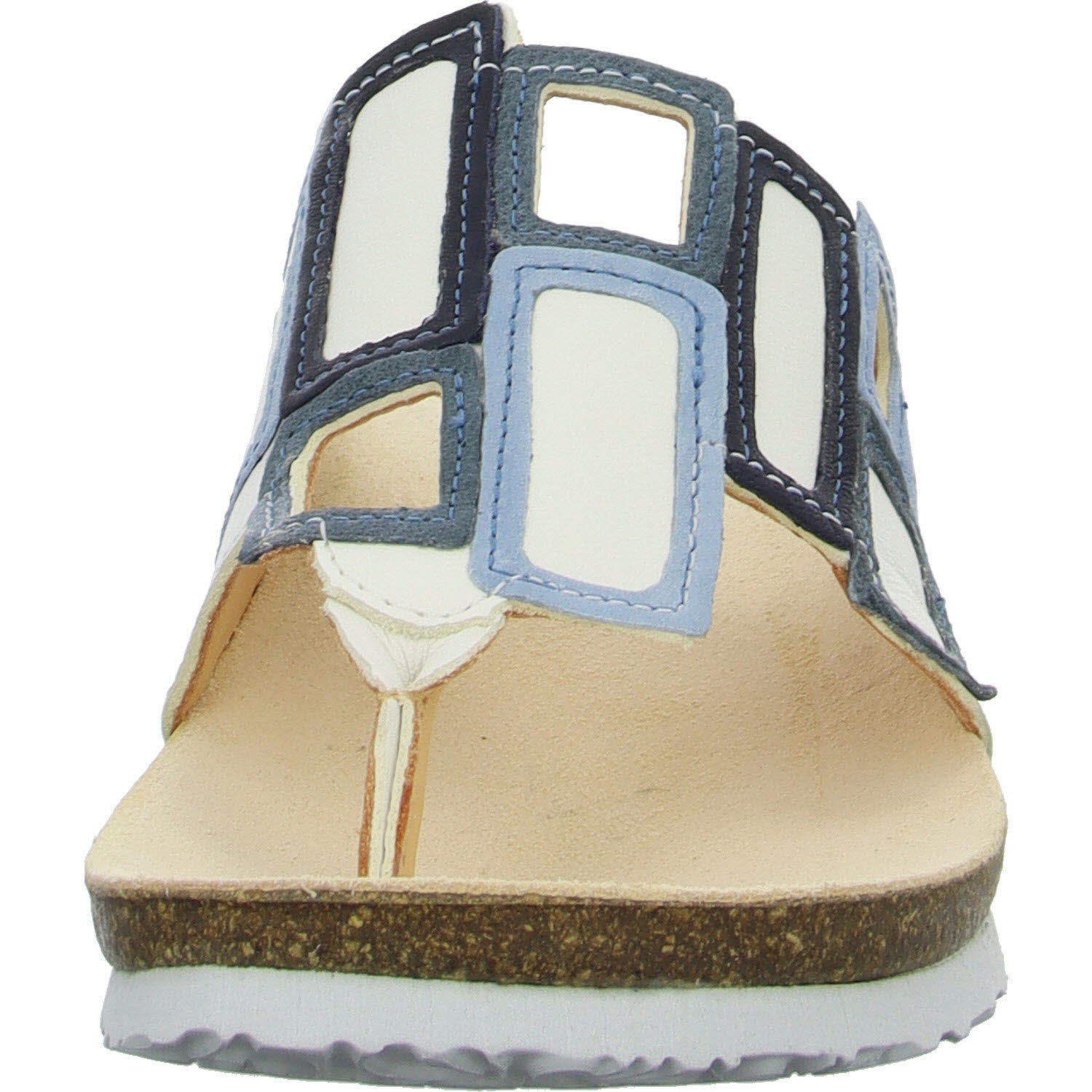 Element 3 von 8 (Bild) – Think Damen Pantoletten 3-001136-1000 JULIA bianco/kombi F 1/2 (normal)