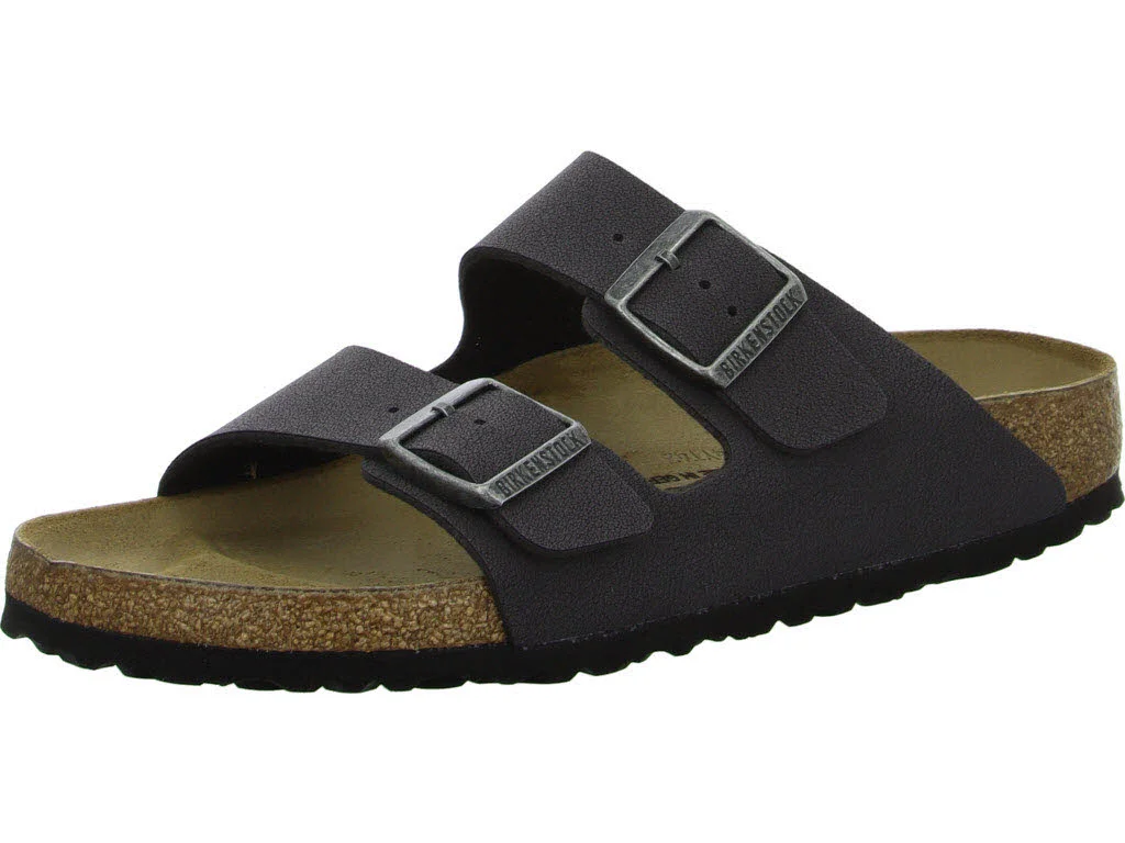 BIRKENSTOCK Pantoletten 1029162 Arizona velvet gray schmal