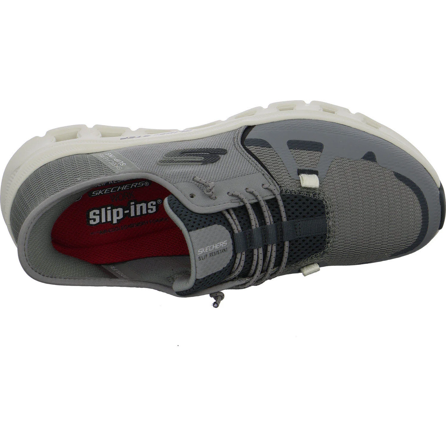 Skechers Herren Slipper 200337EC GYCC Glide-Step Pro SR grey/charcaol normal