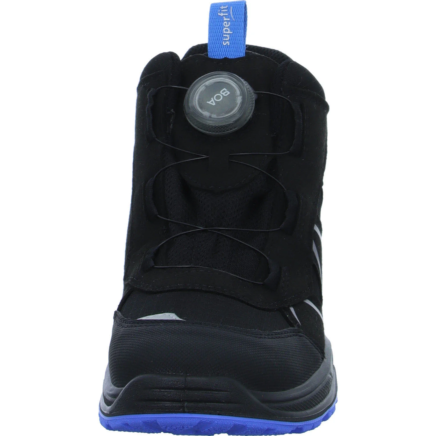 Element 3 von 8 (Bild) – Superfit Kinder Schaftstiefel 1-000076-0000 Jupiter SCHWARZ/BLAU WMS weit
