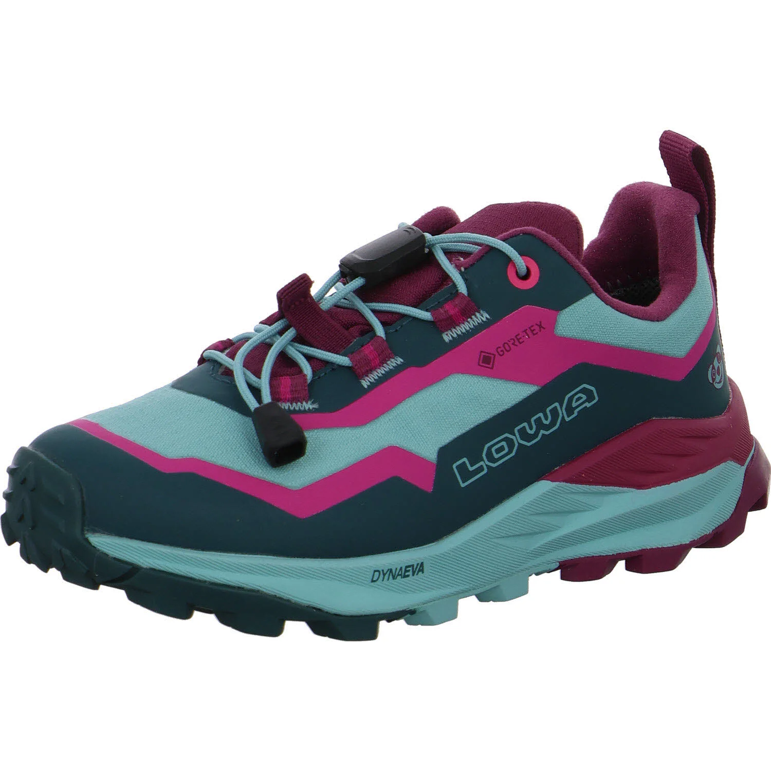 Lowa Kinderschuh zum Schlupfen 541520/7425 Fauli GTX Lo Jr petrol/pink normal