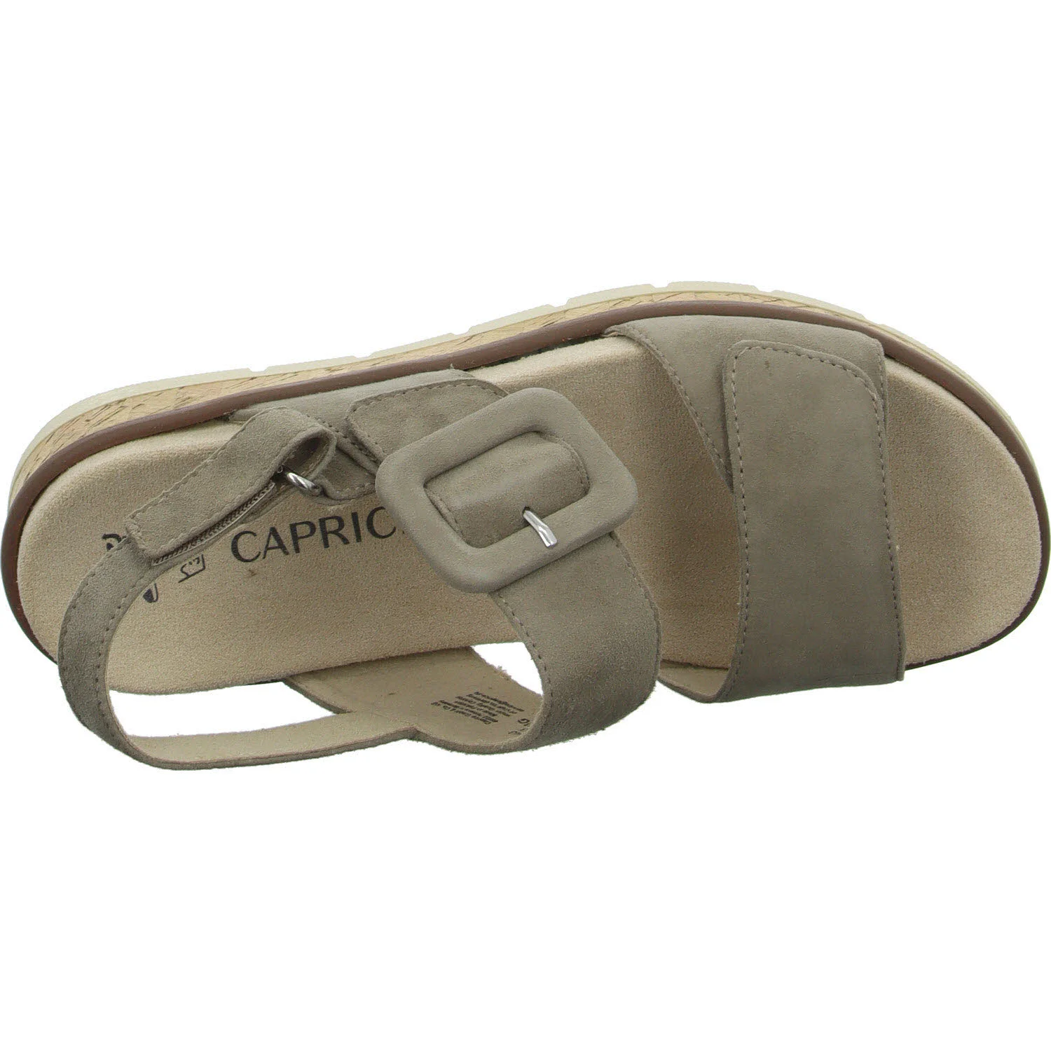 Caprice Damen Sandalen 9-28714-44-343 9-28714-44 taupe suede G (normal)