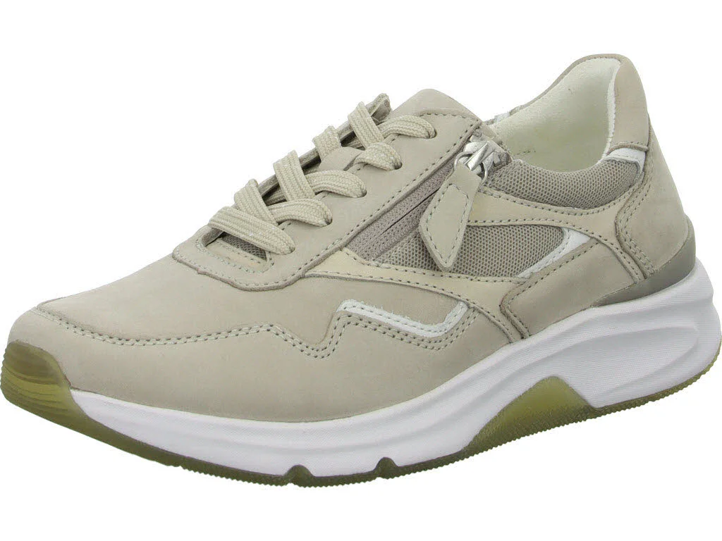 Gabor Rollingsoft Damen Schnürschuhe 86.896.31 86.896 puder/weiss G (normal)