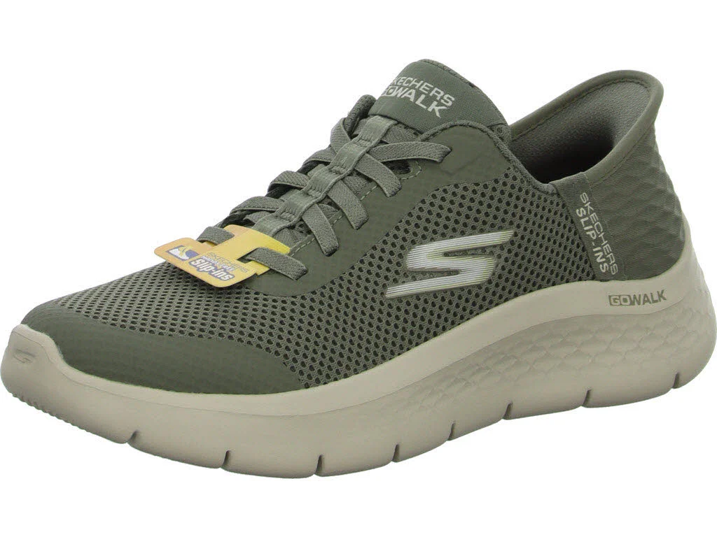 Skechers Damen Slipper 124836 OLV GO WALK Flex - Grand Entry olive normal
