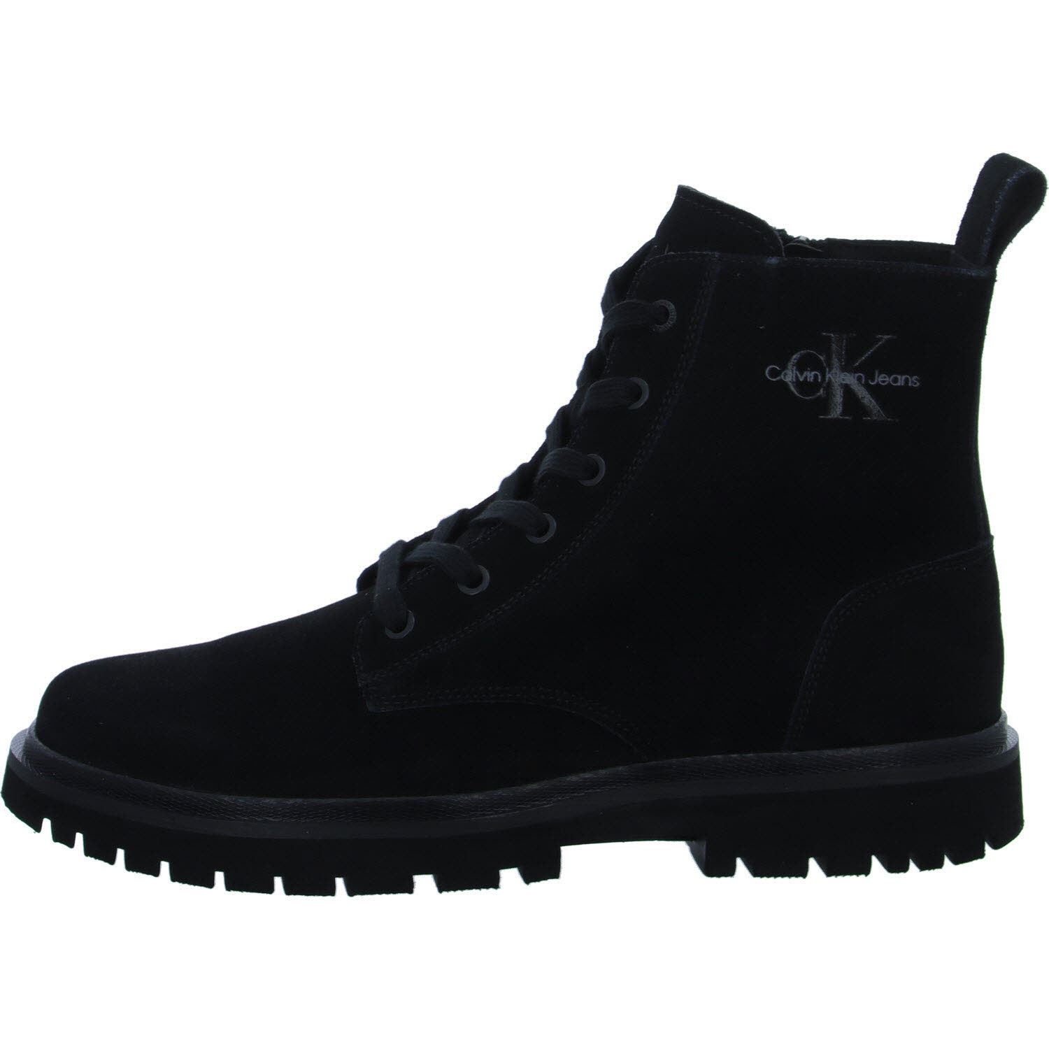 Calvin Klein Herren Schnürstiefel YM0YM010700GJ EVA BOOT MID LACEUP ICONIC DRESS triple black normal